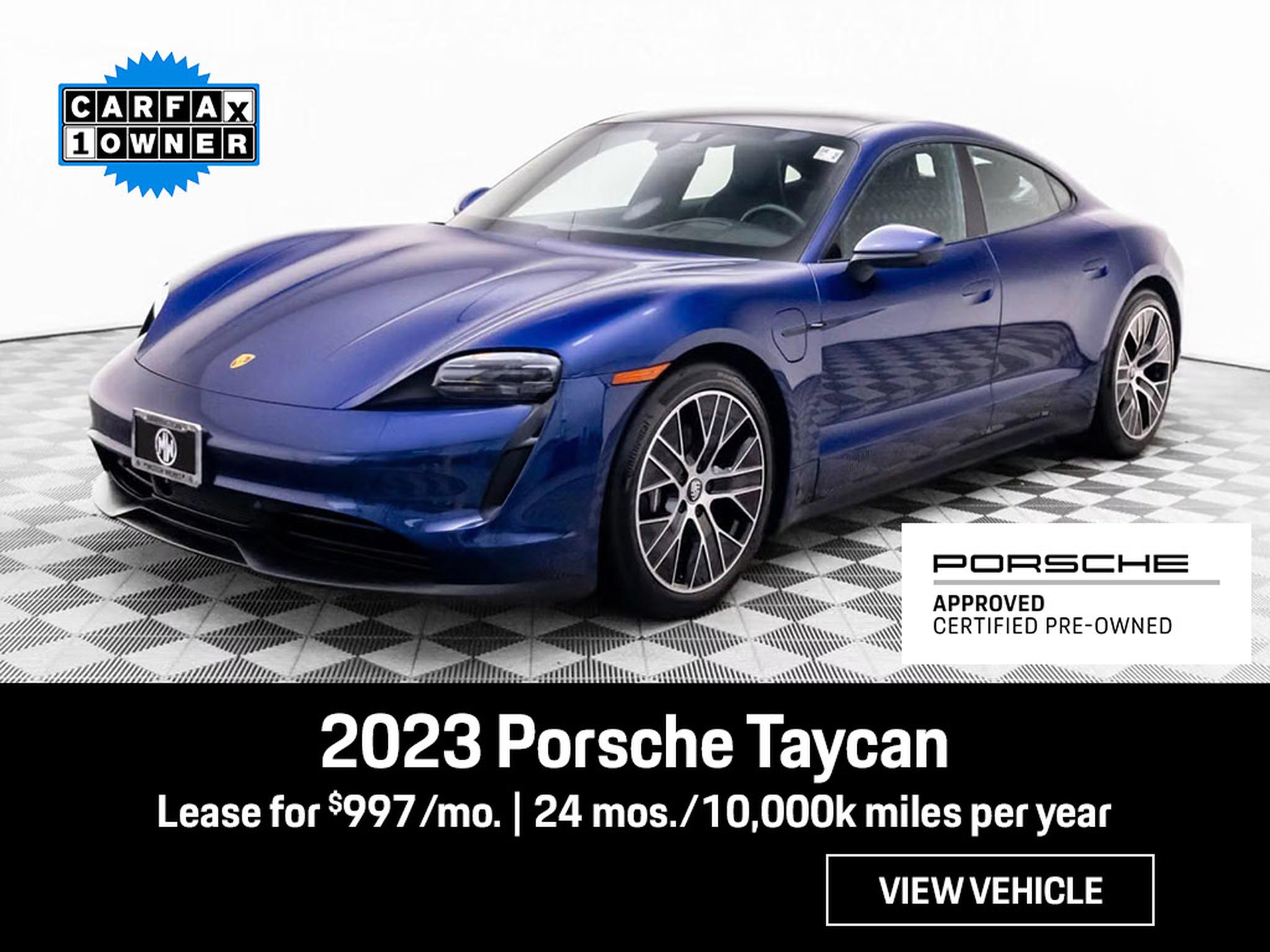 2023 Porsche Taycan at Porsche Barrington