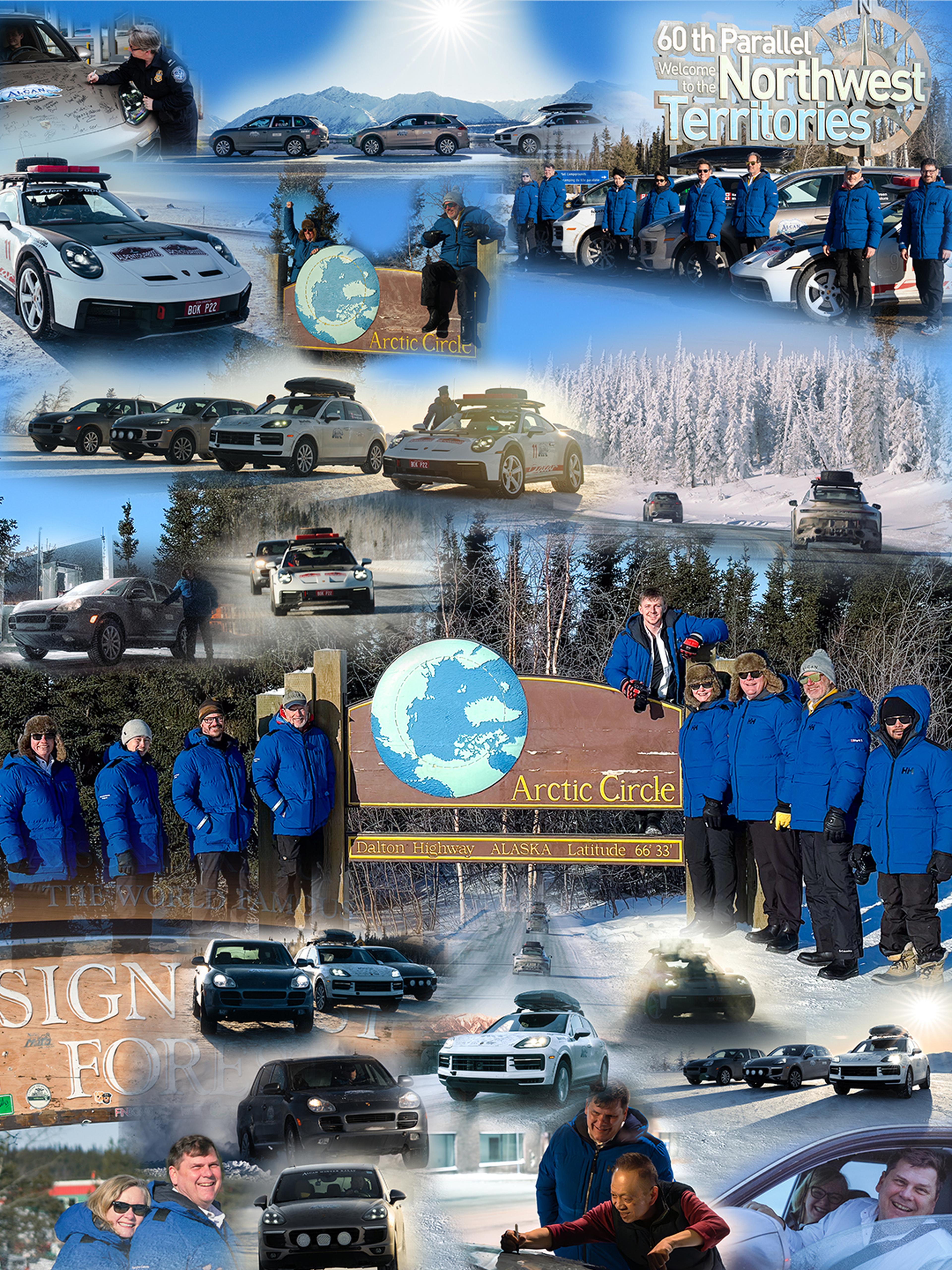 Porsche Crest Snow covered