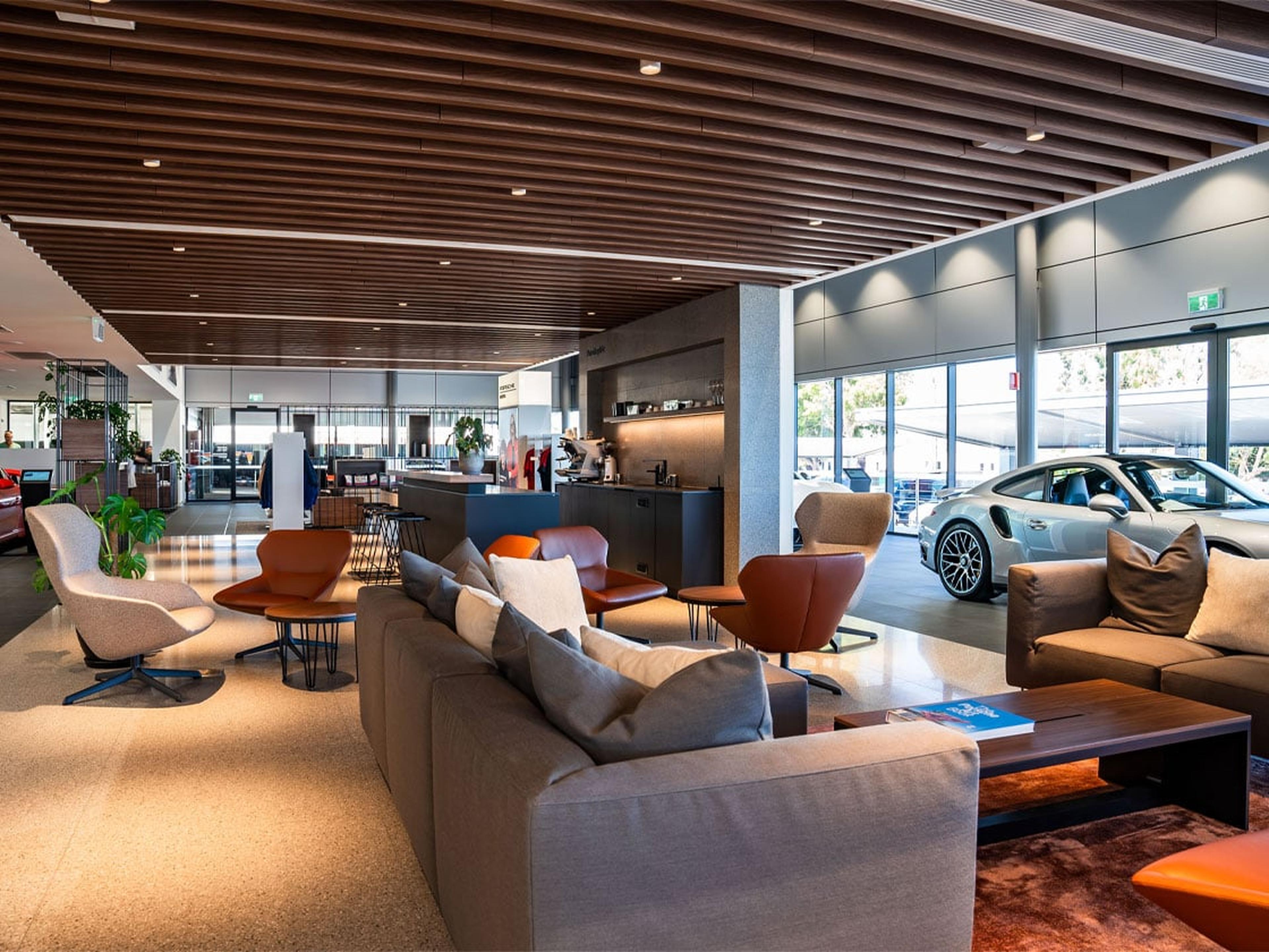 Porsche Centre Perth showroom interior