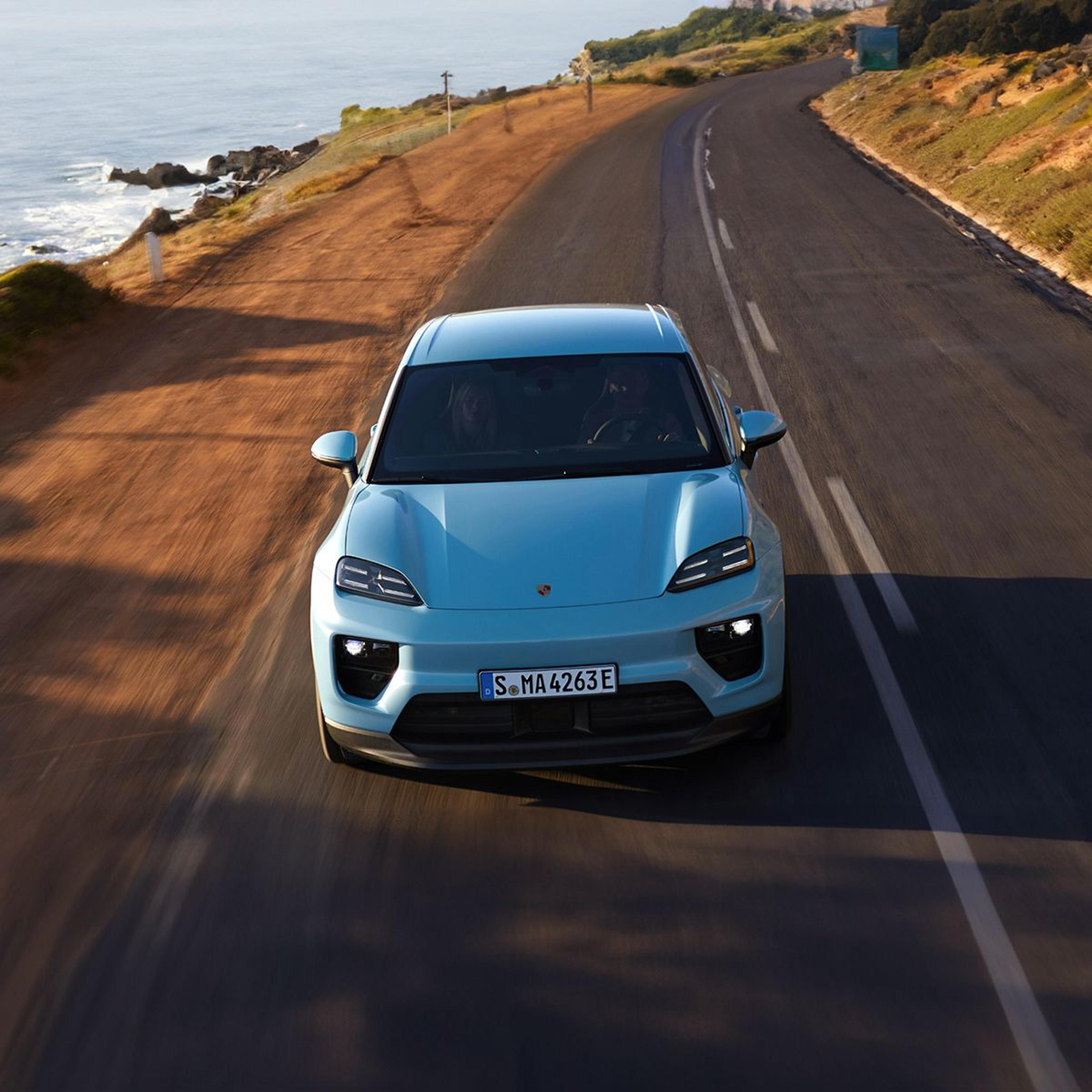 Porsche Macan Electric in motion