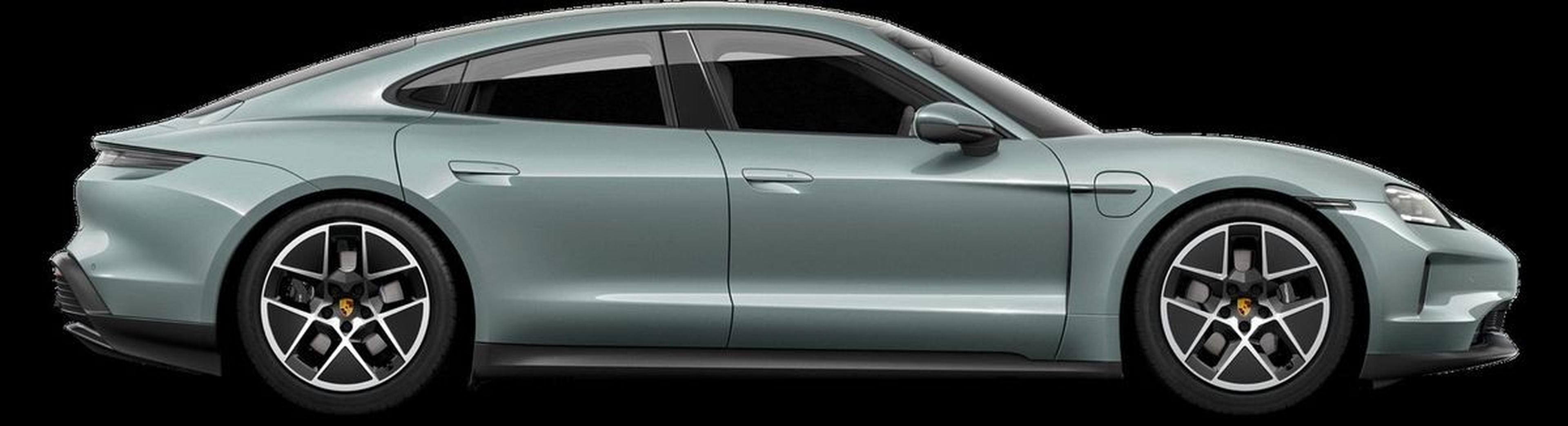 2026 Porsche Taycan wide side profile view