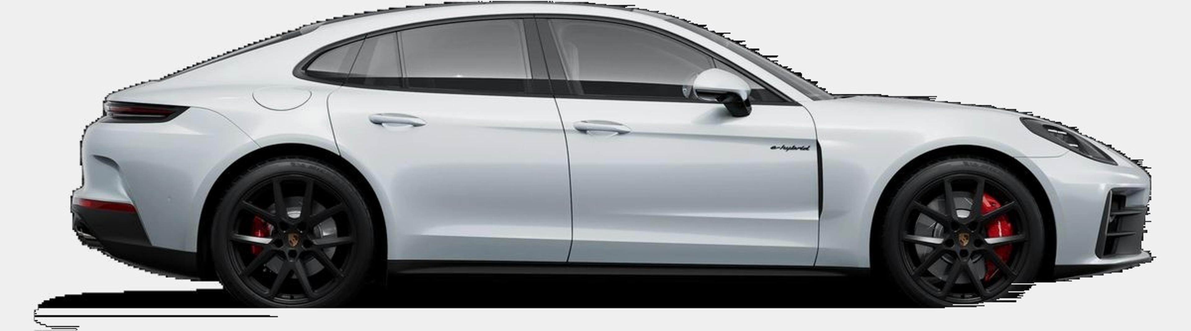2026 Porsche Panamera 4S E-Hybrid side profile with red brake calipers