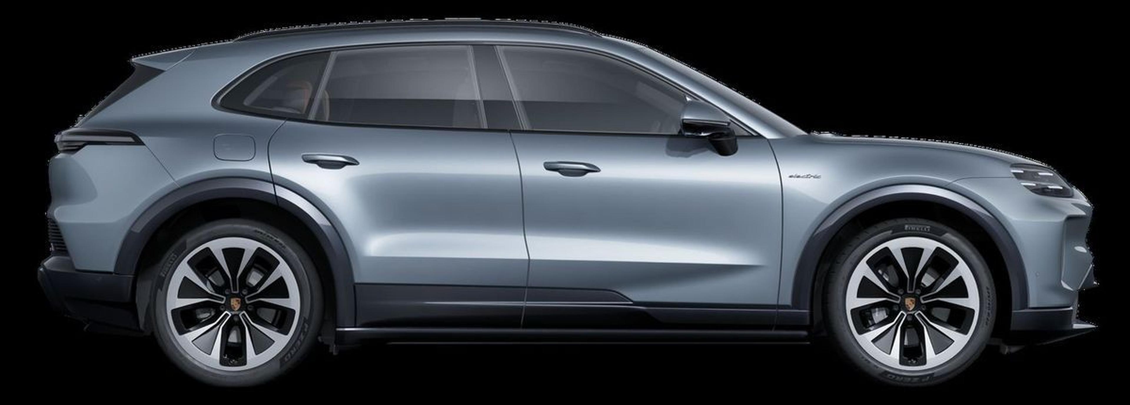 2026 Porsche Cayenne Electric entry trim in profile