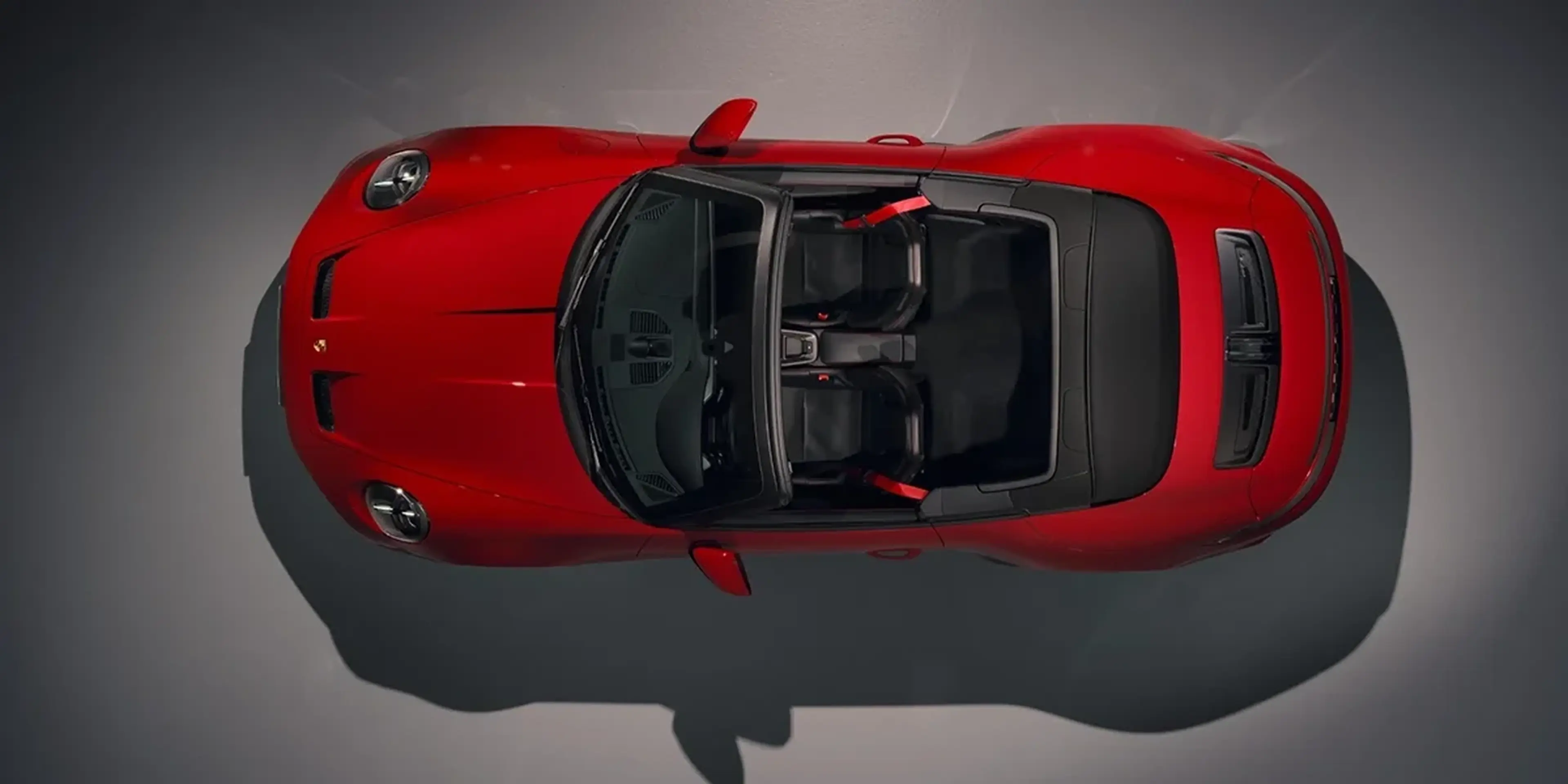 2027 Porsche 911 GT3 S/C Cabriolet seen from above