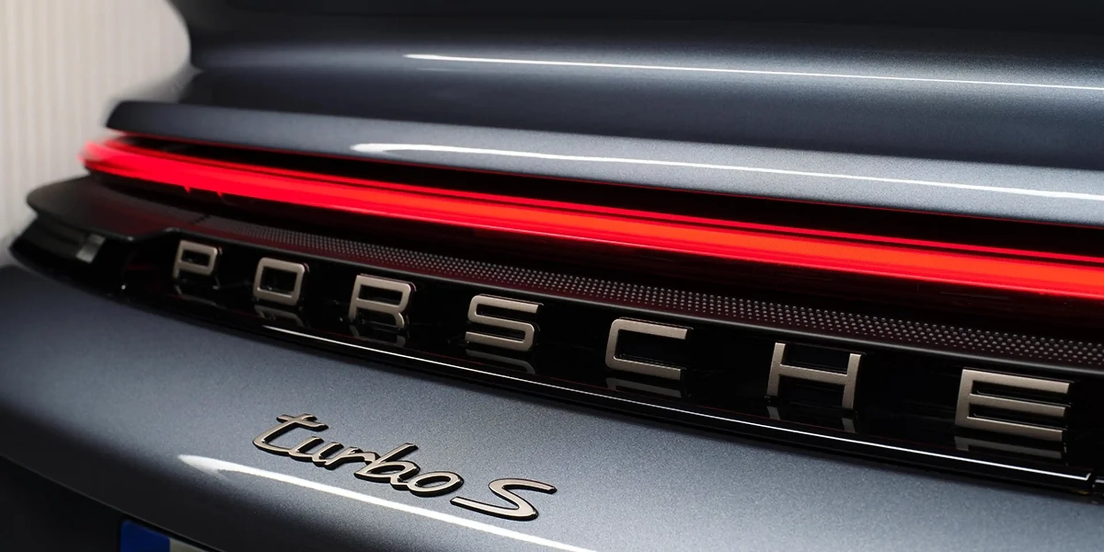 Porsche lettering and Turbo S badge
