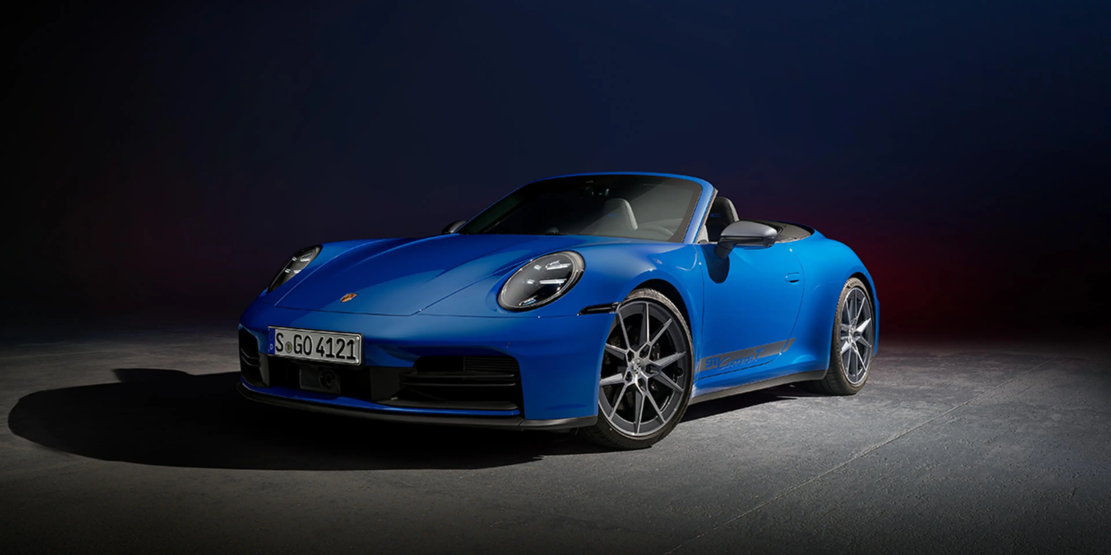 Blue 2025 Porsche 911 Carrera T Cabriolet