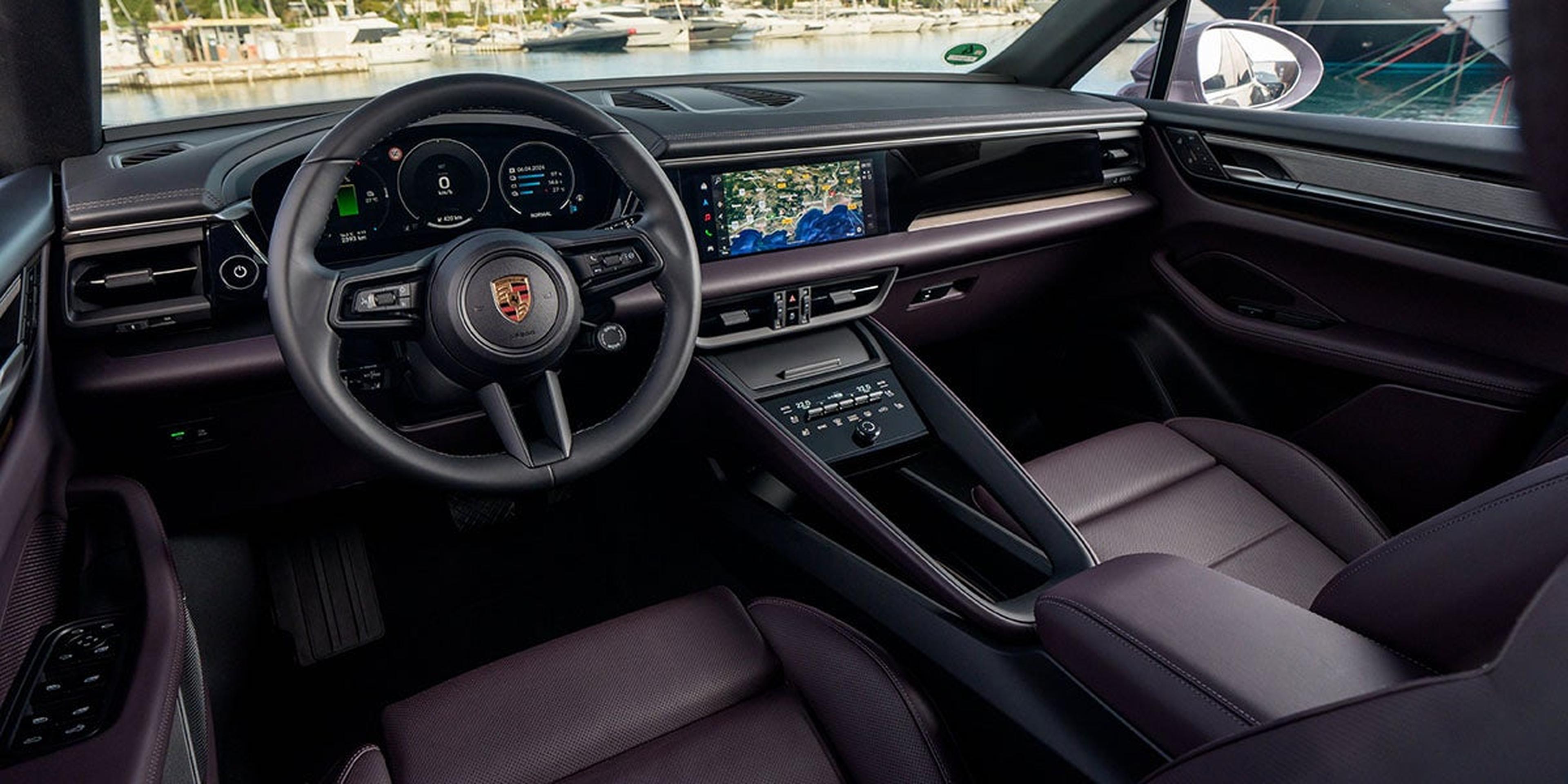 2025 Porsche Macan 4 Electric dashboard displays