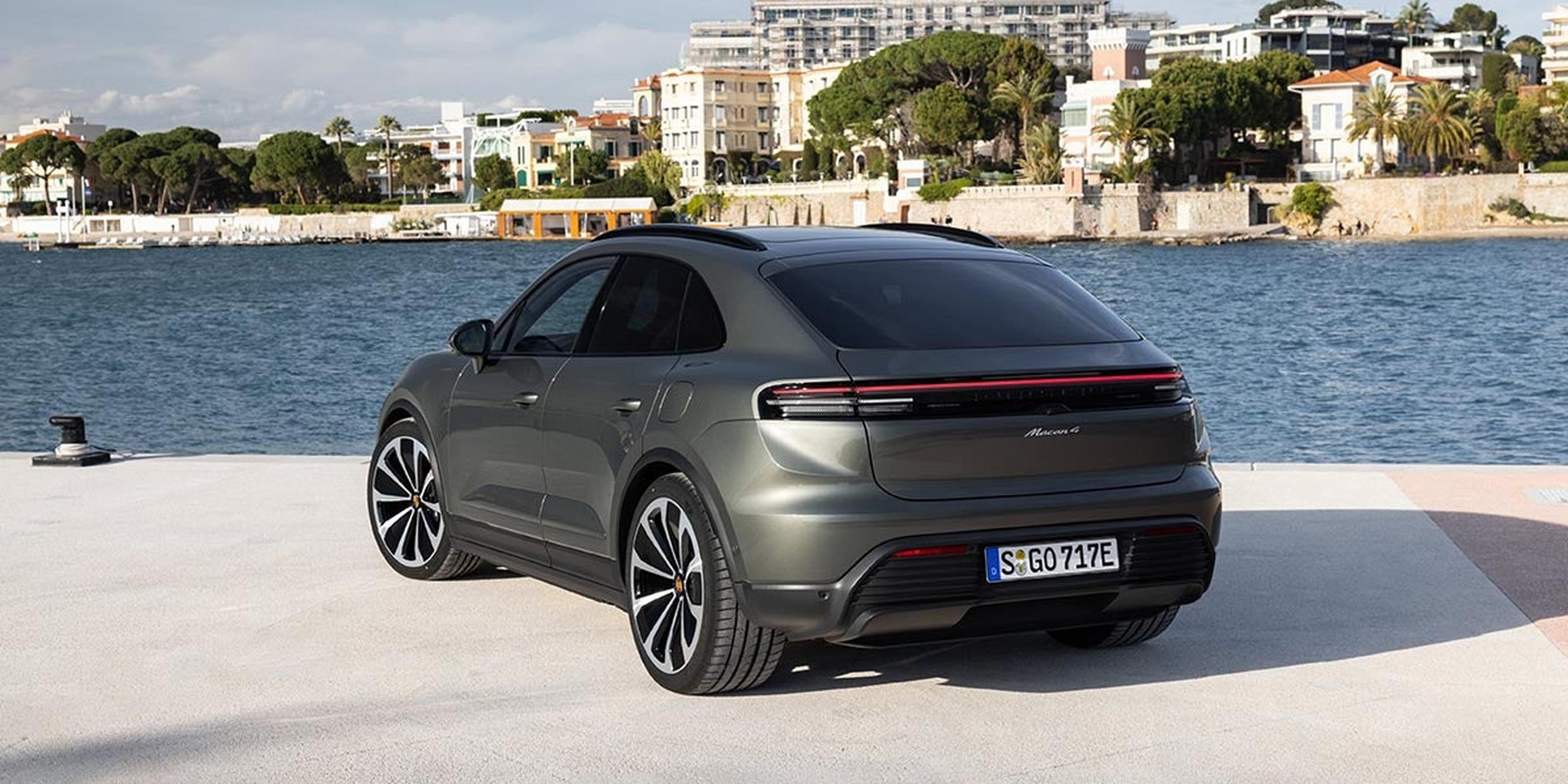 2025 Porsche Macan 4 Electric front three-quarter view