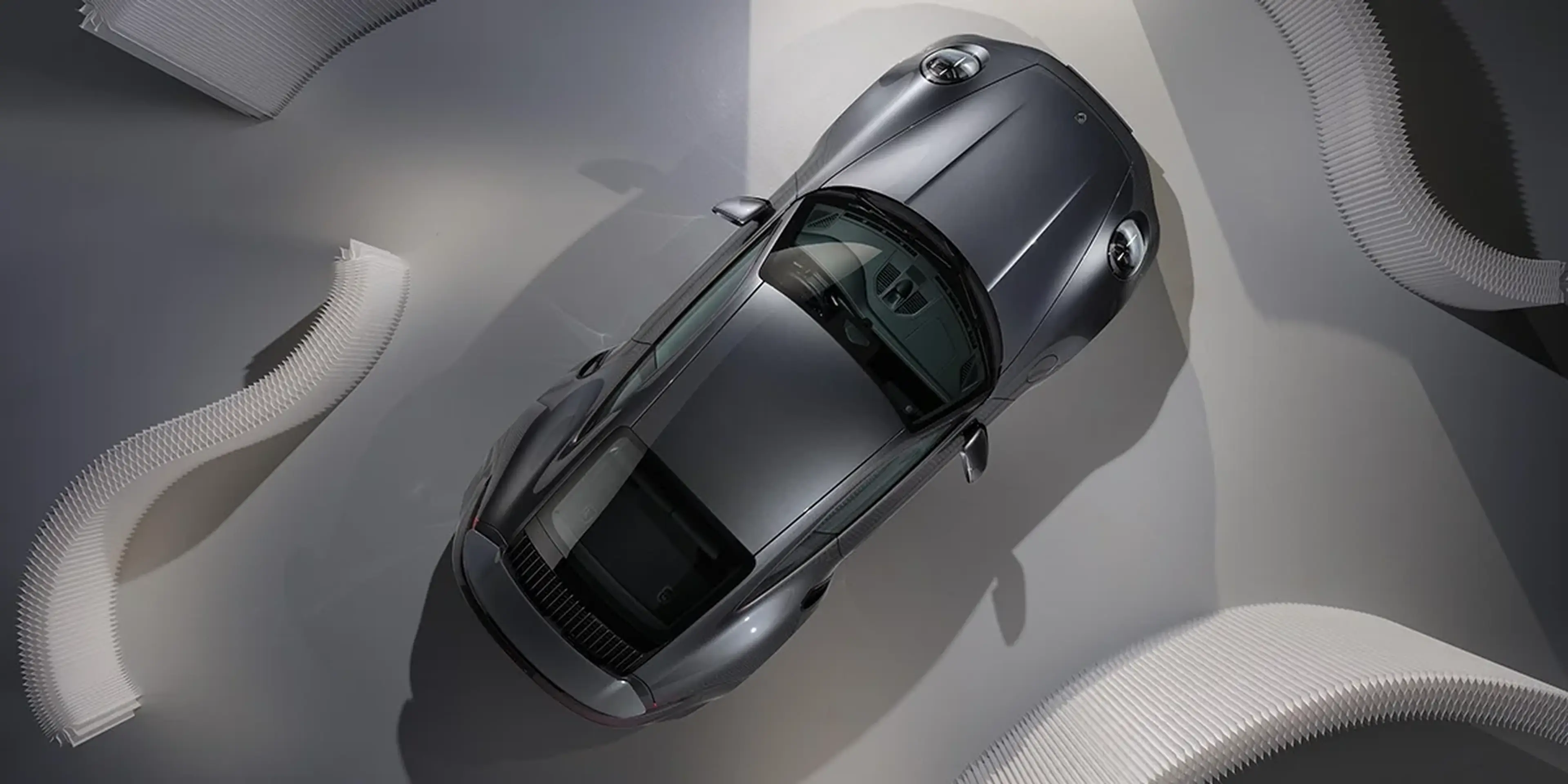 2026 Porsche 911 Turbo S seen from above