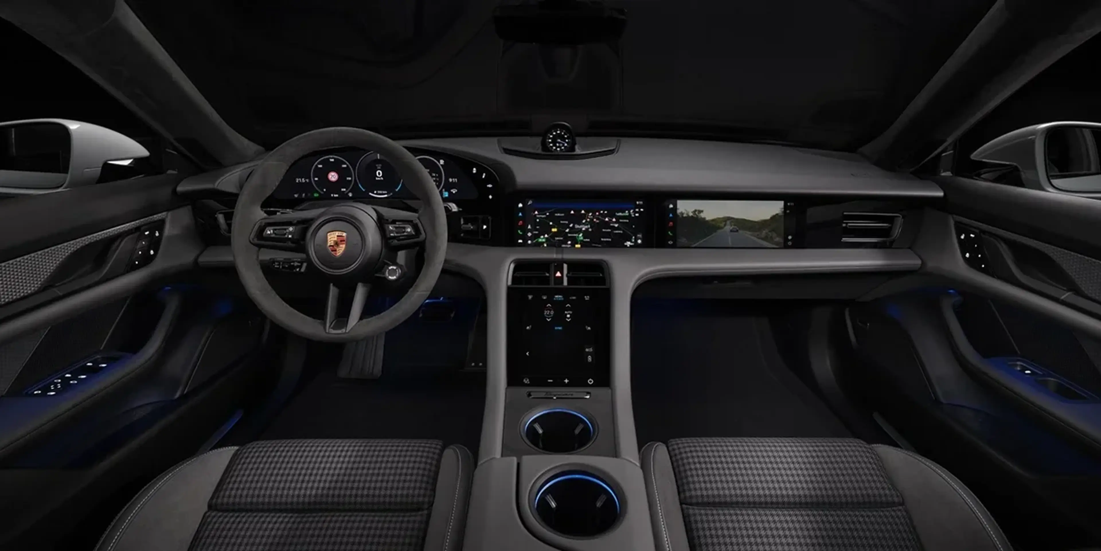 2025 Porsche Taycan interior and cockpit