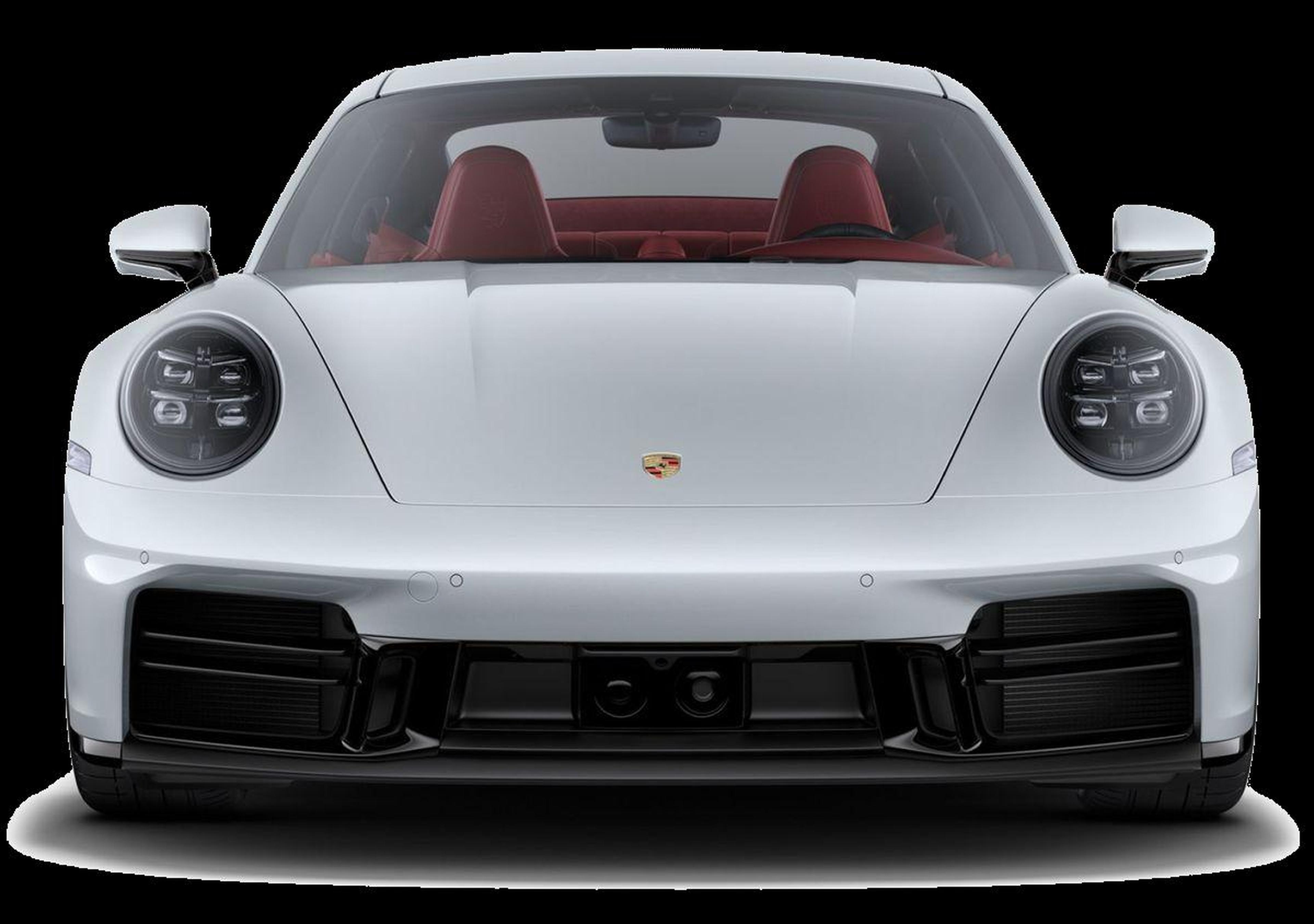 2026 Porsche 911 Carrera S front view in Ice Grey Metallic