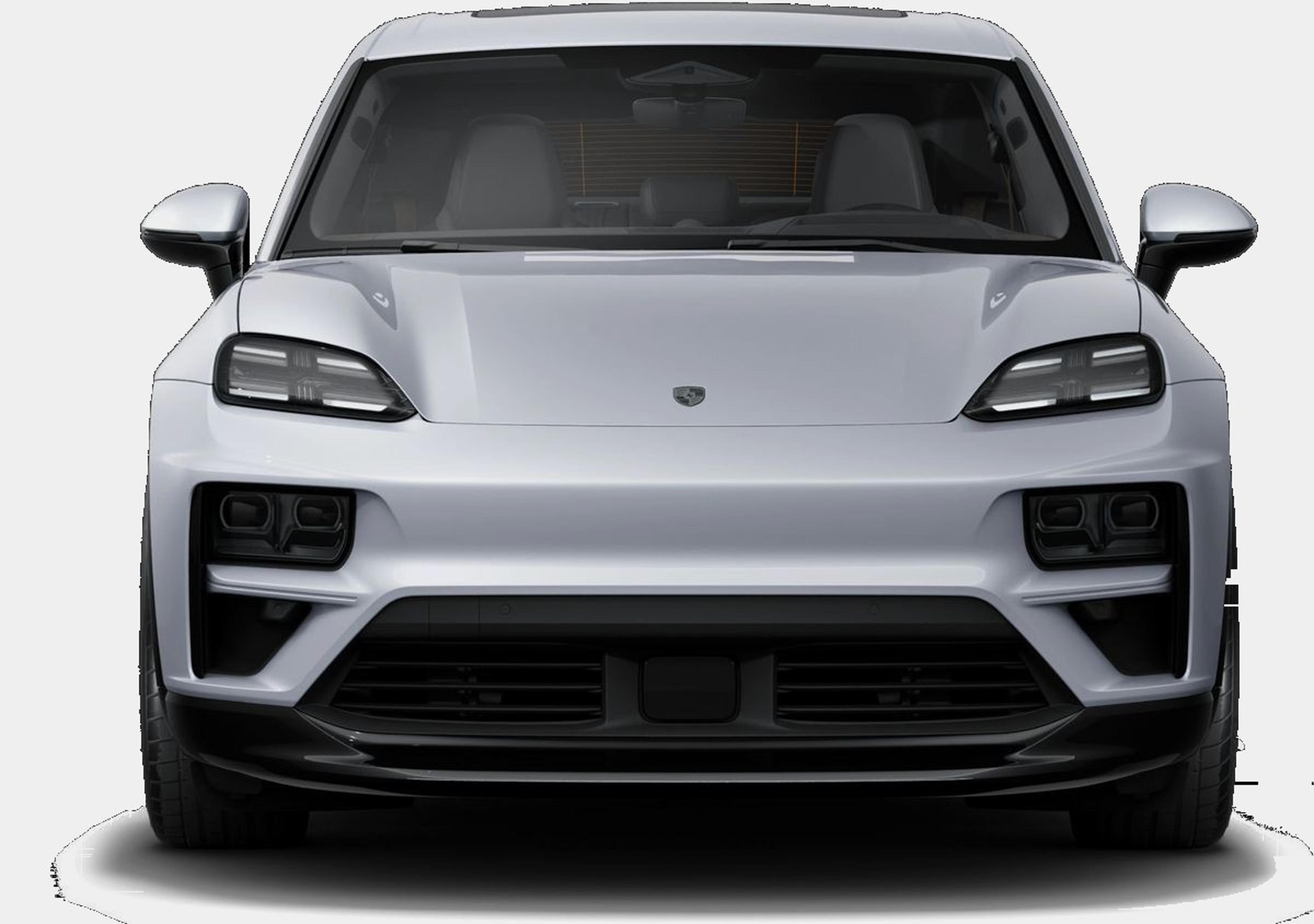 2026 Porsche Macan Turbo Electric in Crayon, front view