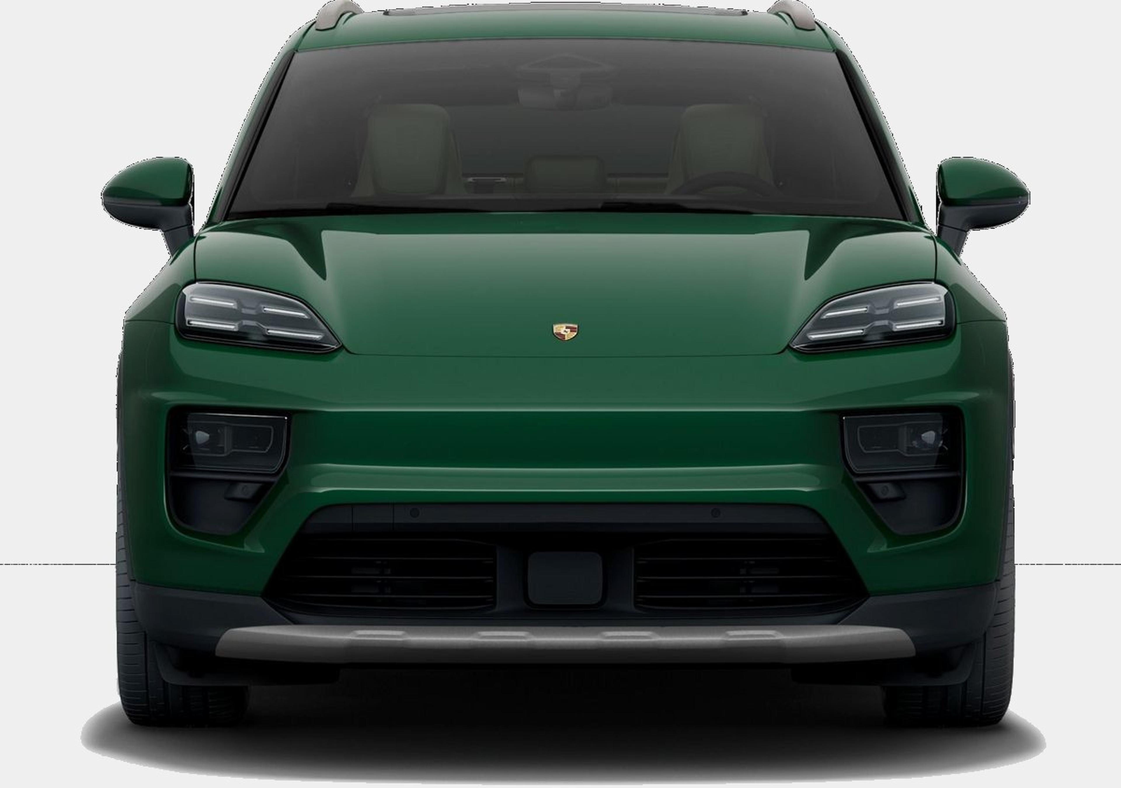 2026 Porsche Macan 4S Electric in British Racing Green, front view