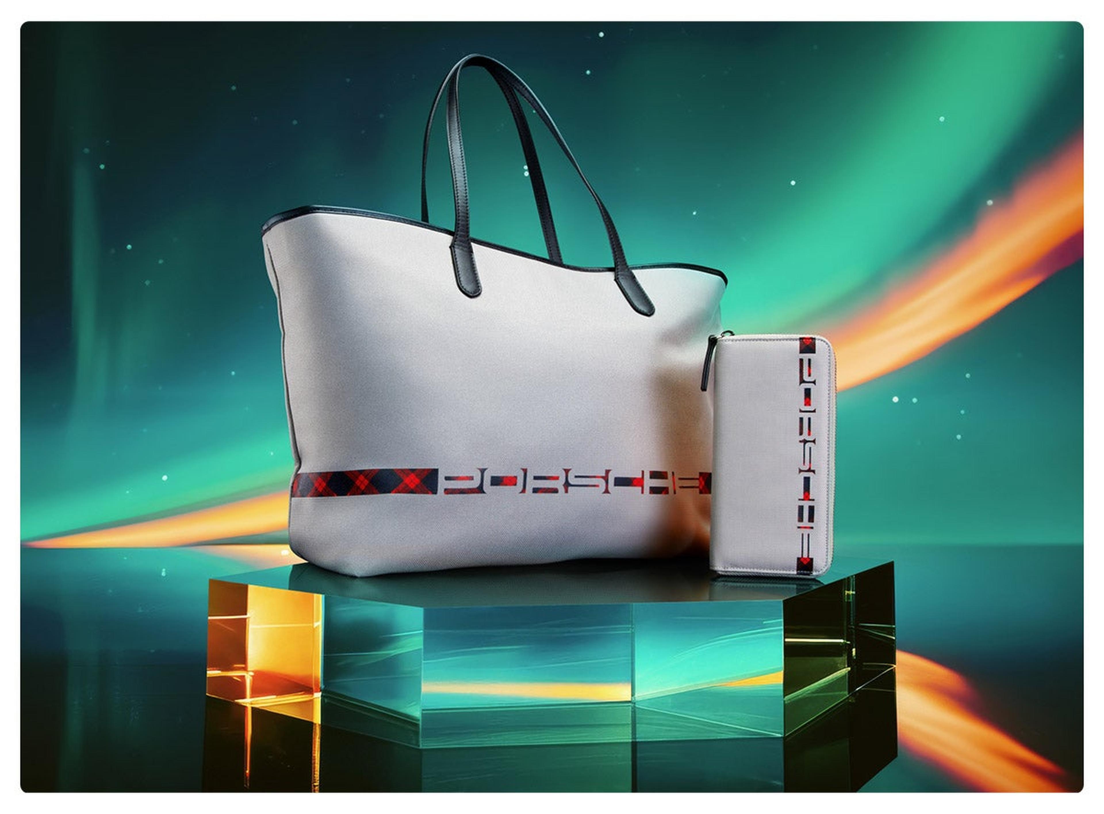 Porsche tote bag and gift items from the Porsche San Francisco boutique