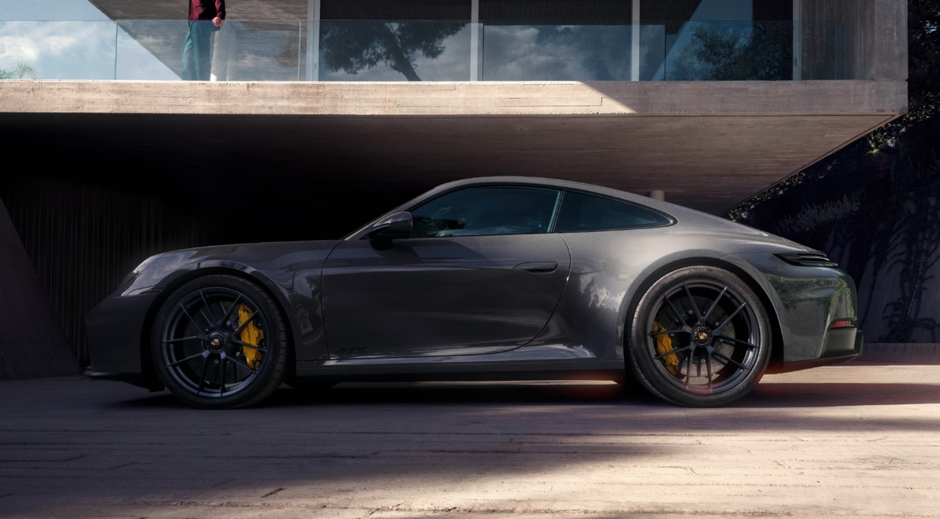 grey 2027 porsche carerra side profile