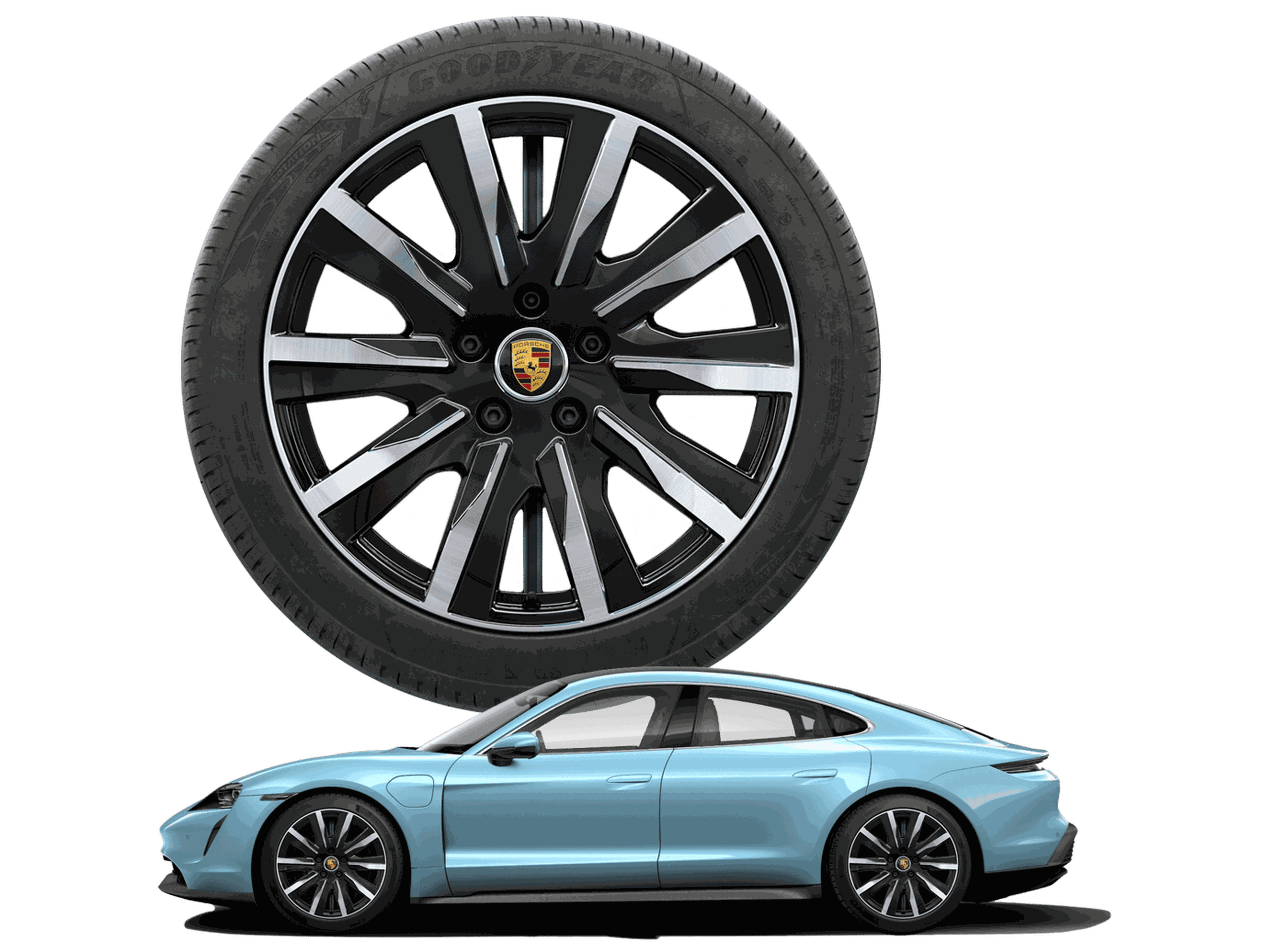20-inch Taycan Tequipment Design in Black (High Gloss)