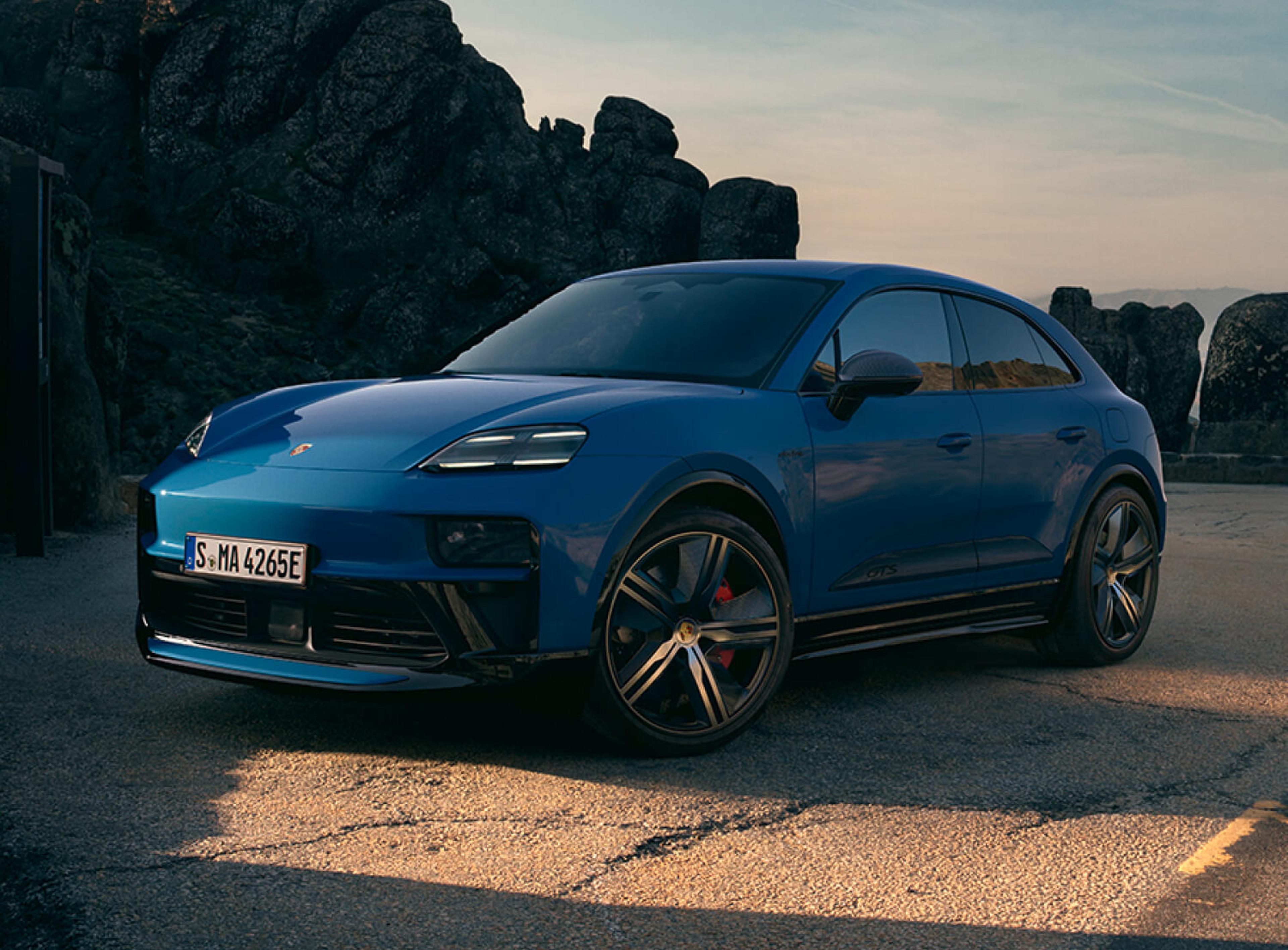 Electric Porsche Macan in Blue