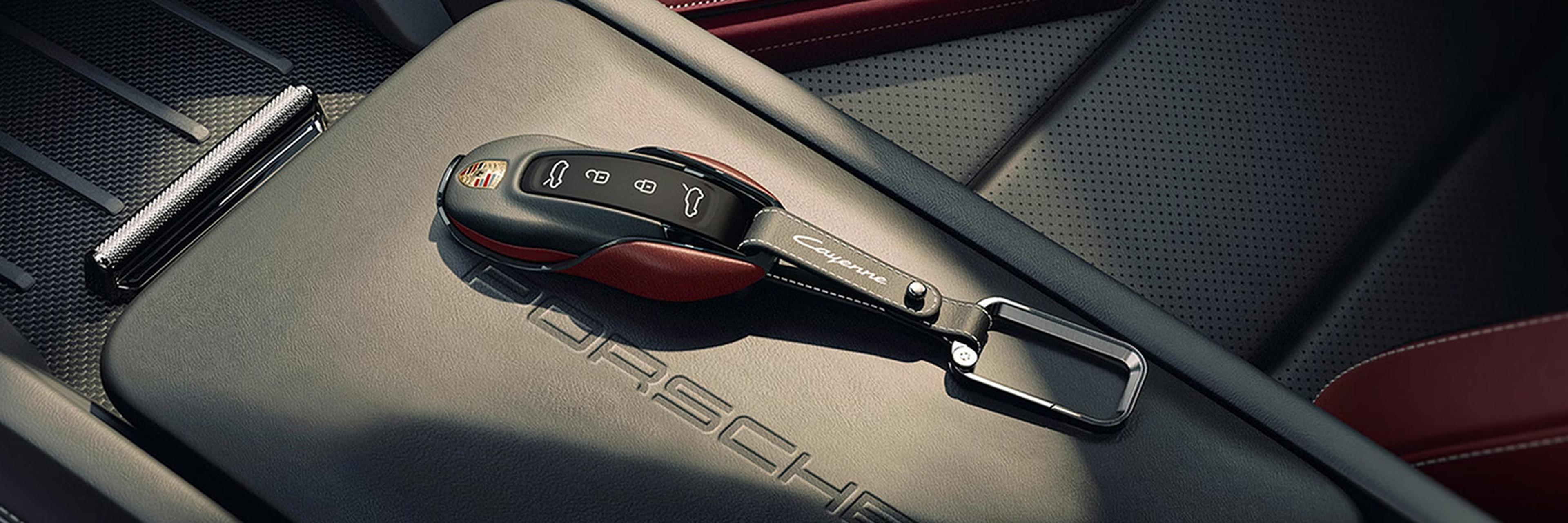 Porsche Cayenne car keys.