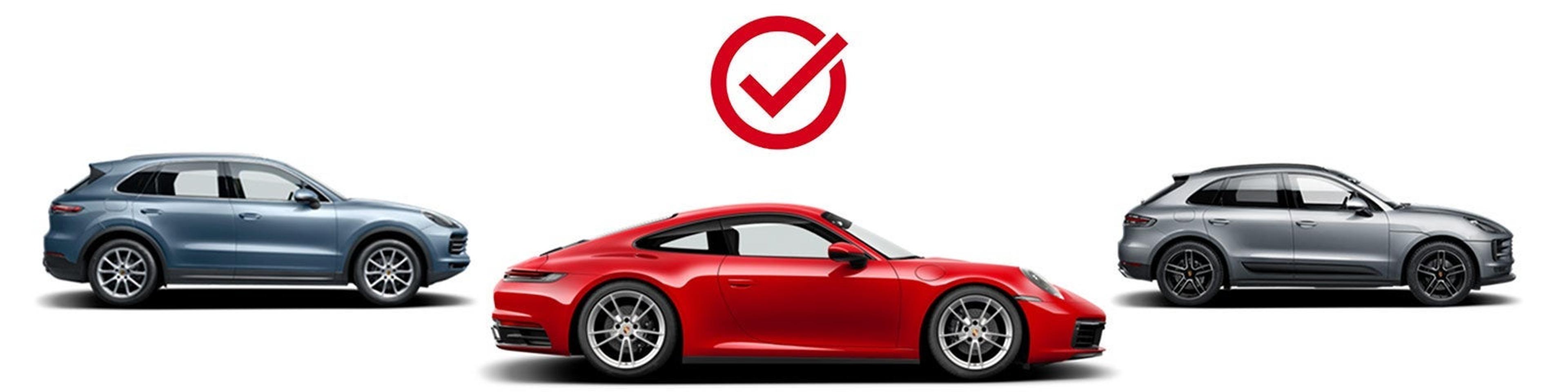 Step 1: choose your Porsche online – red Porsche 911