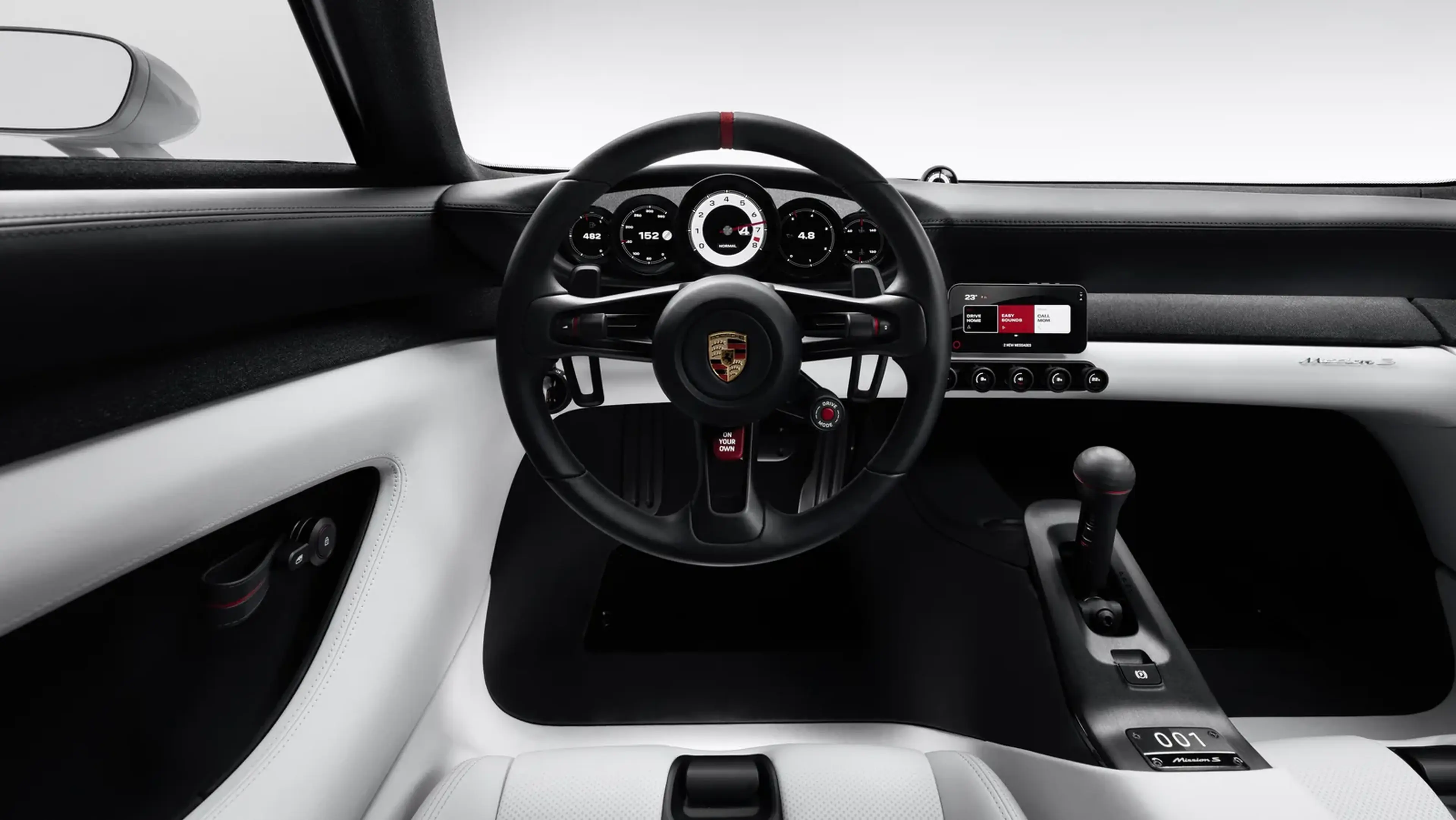 Porsche Mission S cockpit and driver experience