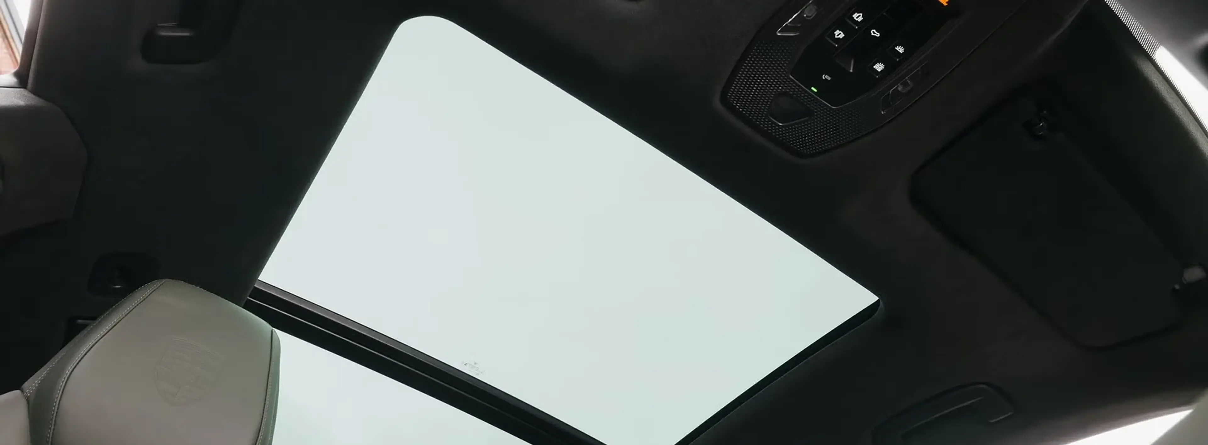 Porsche sunroof glass panel