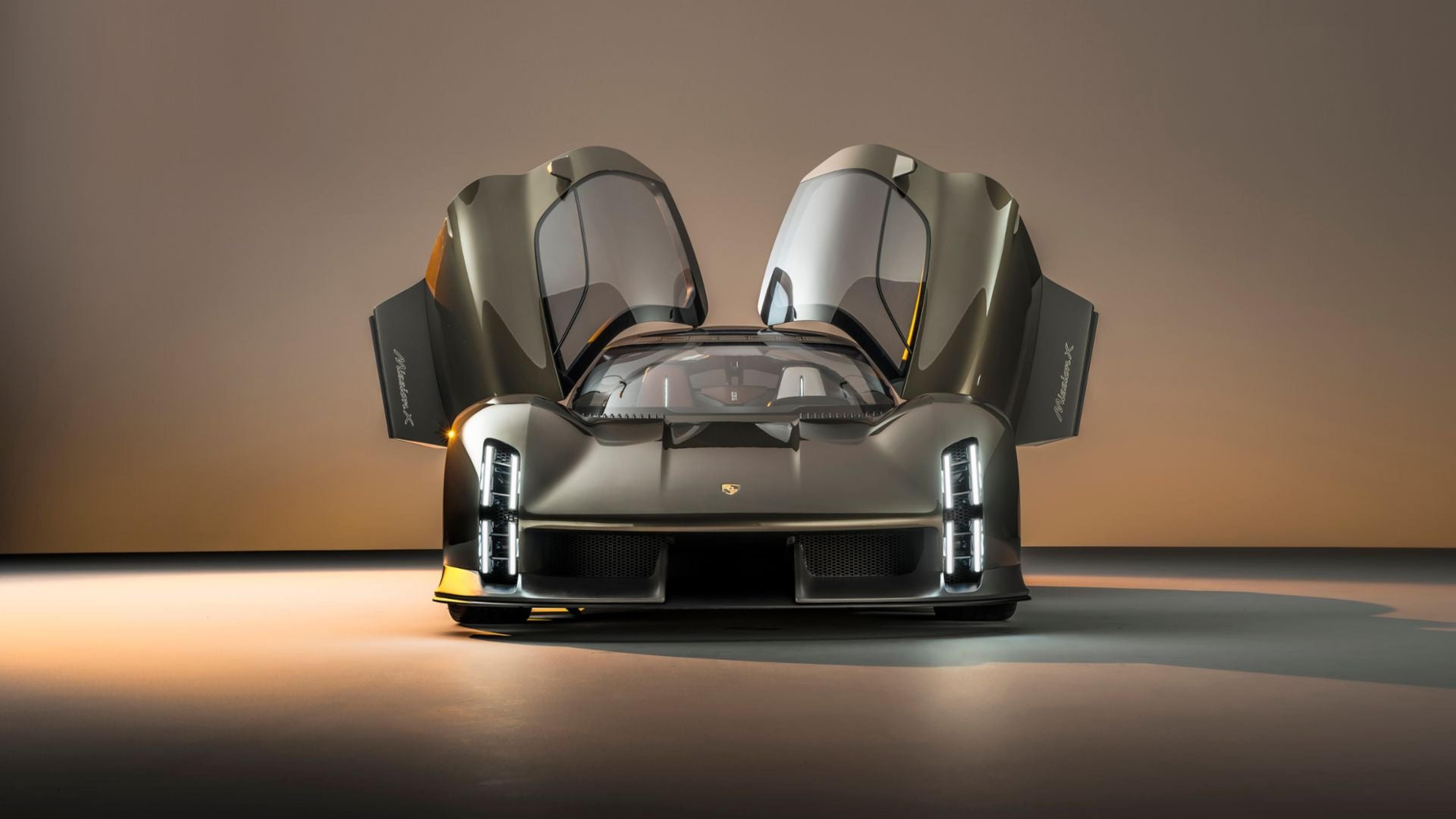 Porsche Mission X concept with its doors open