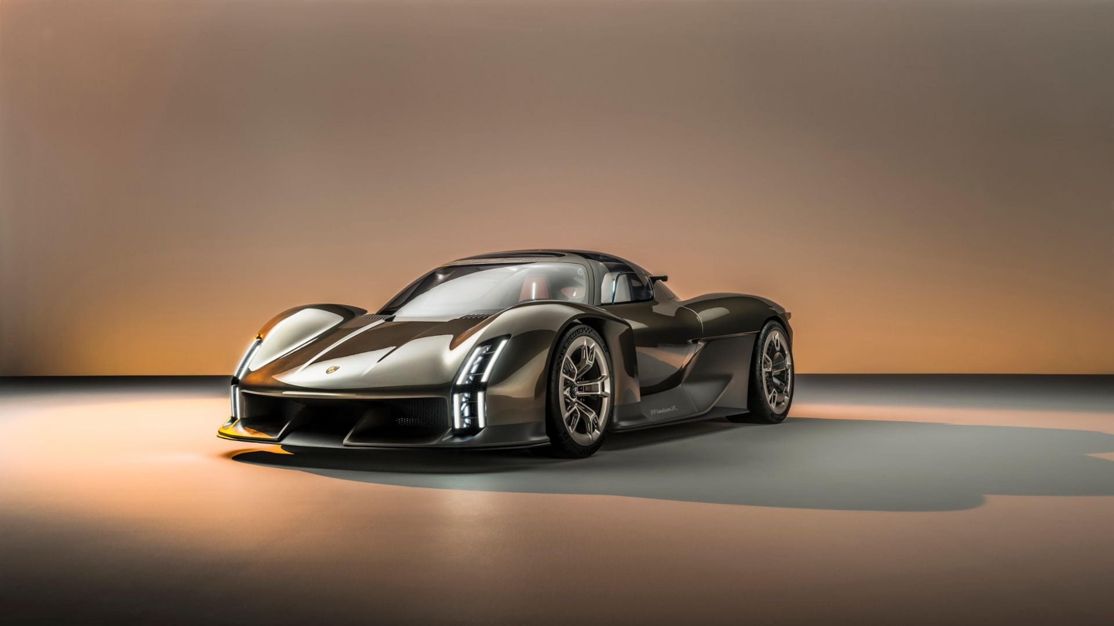 Porsche Mission X concept car front three-quarter view