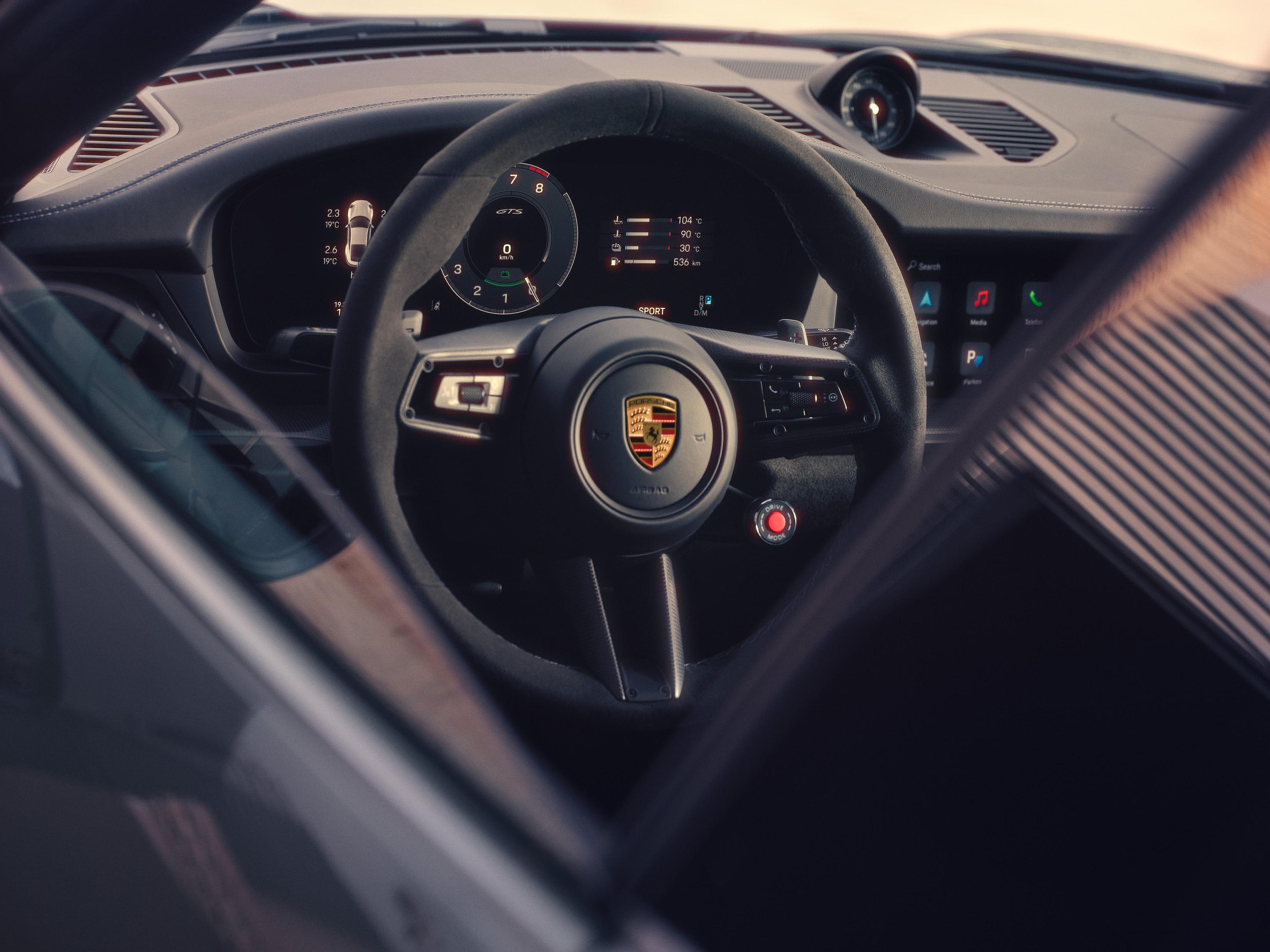 2027 Porsche Carrera exterior view of the cockpit
