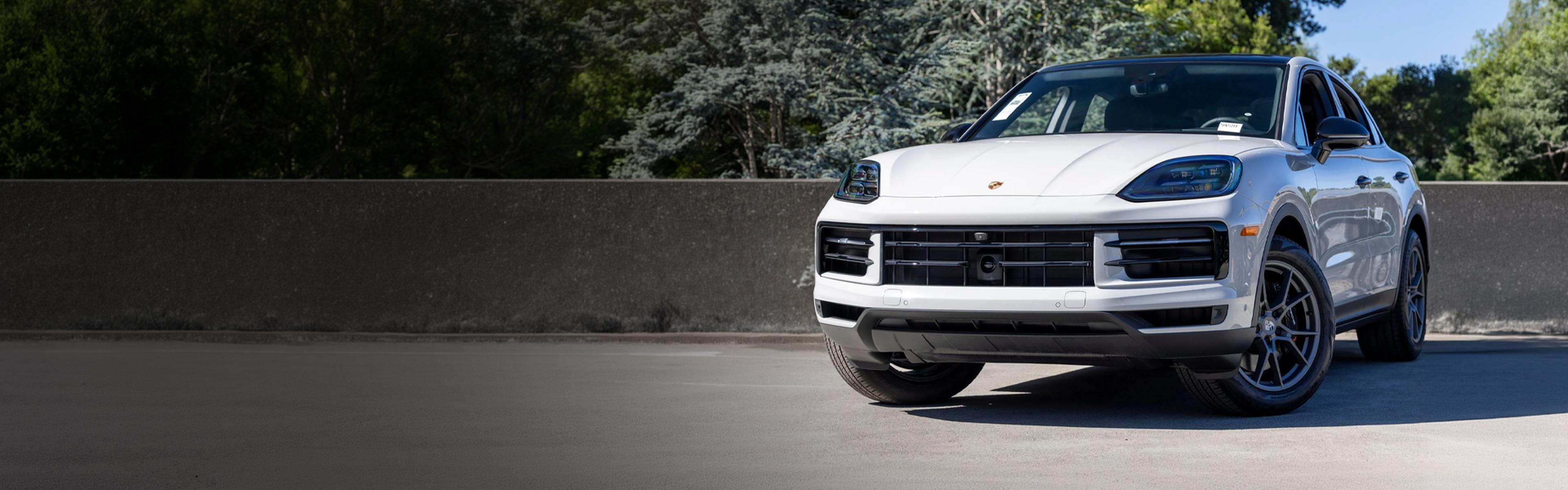 2026 Porsche Cayenne Coupe parked and front facing