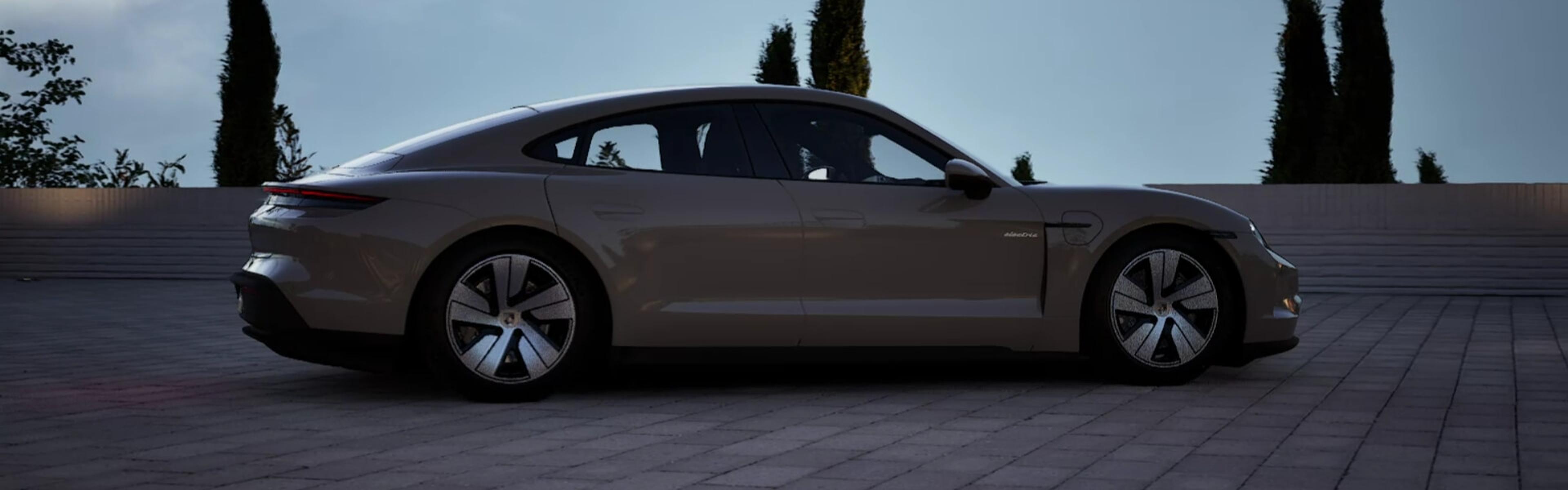 2026 Porsche Taycan In Chalk Banner