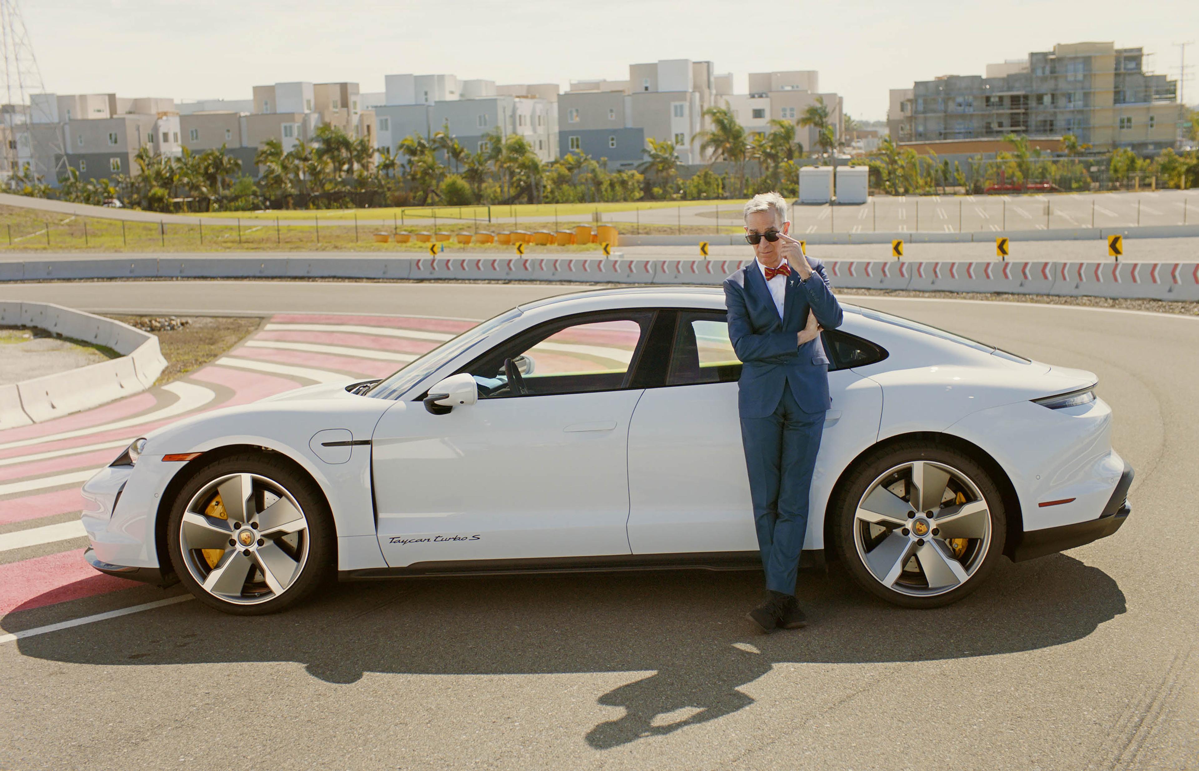 Bill Nye with Porsche