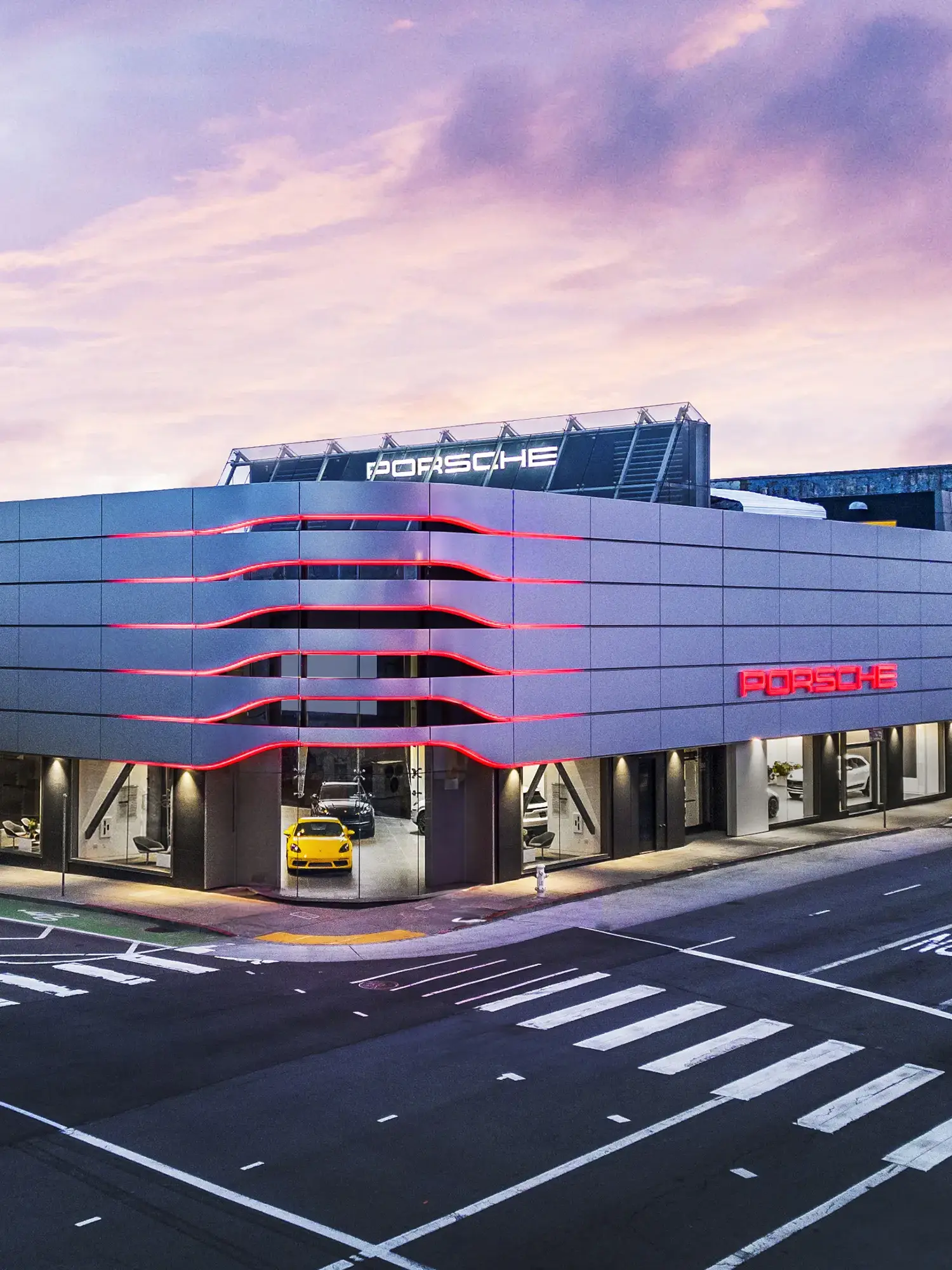 Porsche San Francisco dealership exterior on 8th Street