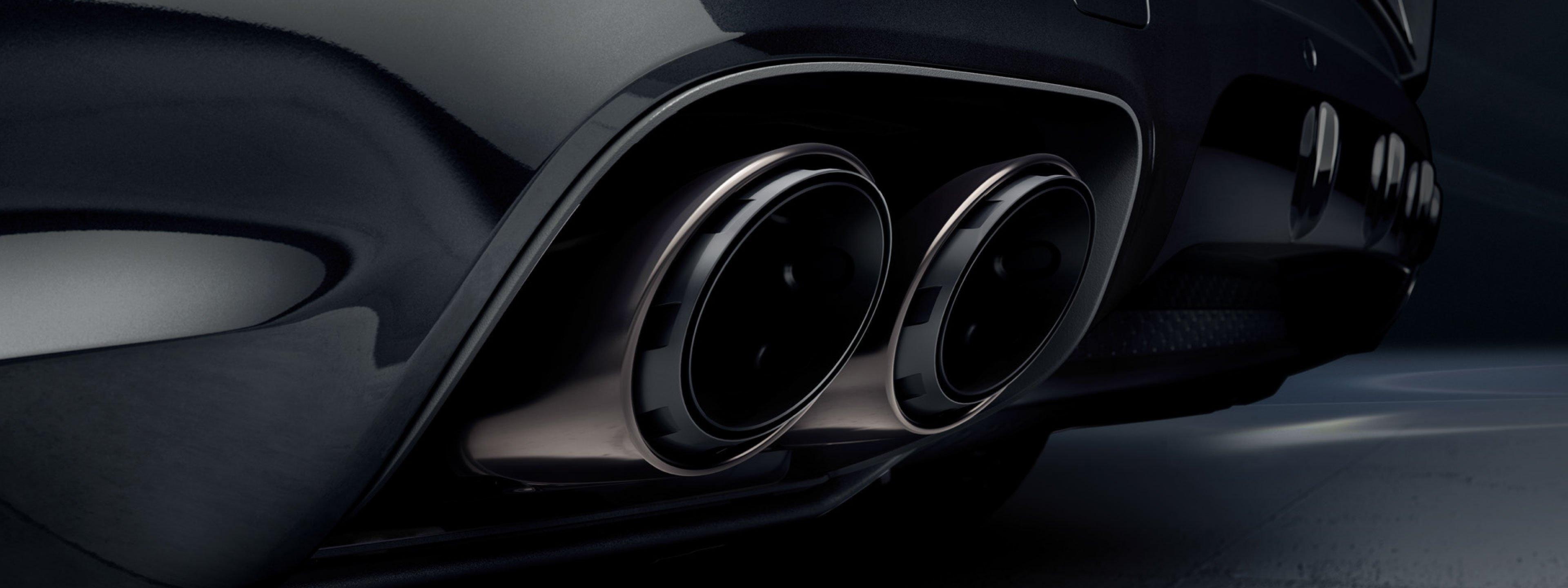 Salidas de escape del Porsche Cayenne S E-Hybrid Coupé Black Edition