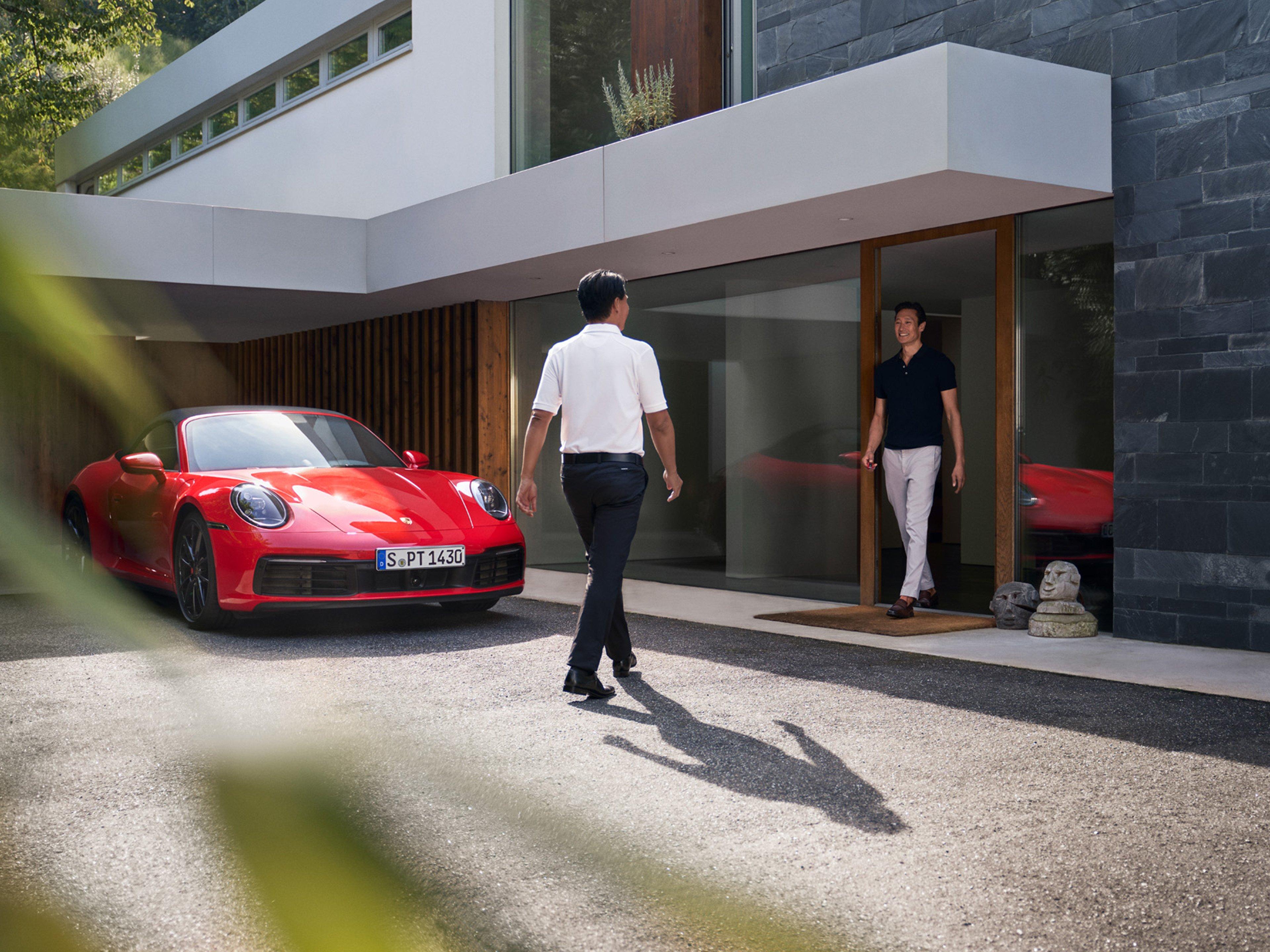 Valet service at Porsche Centre Vaughan.