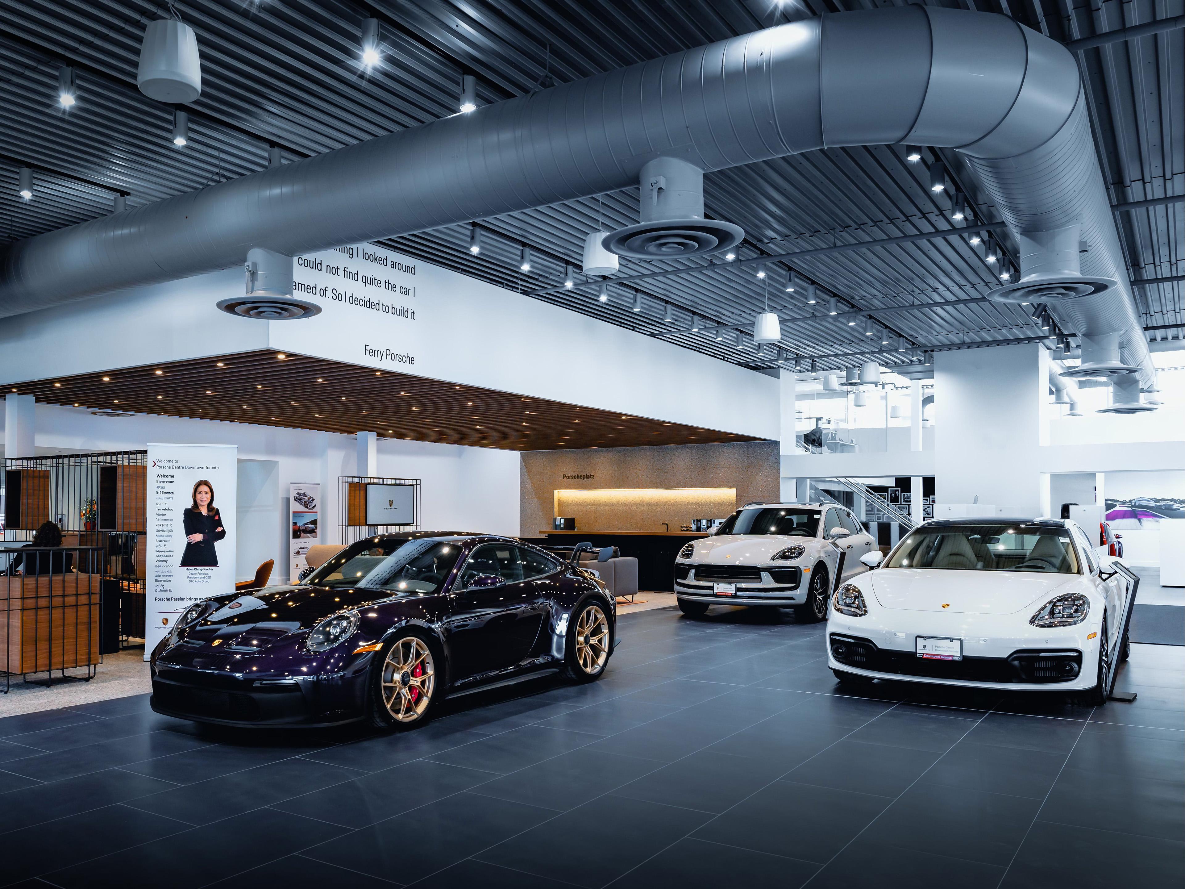 Porsche Centre Downtown Toronto Showroom