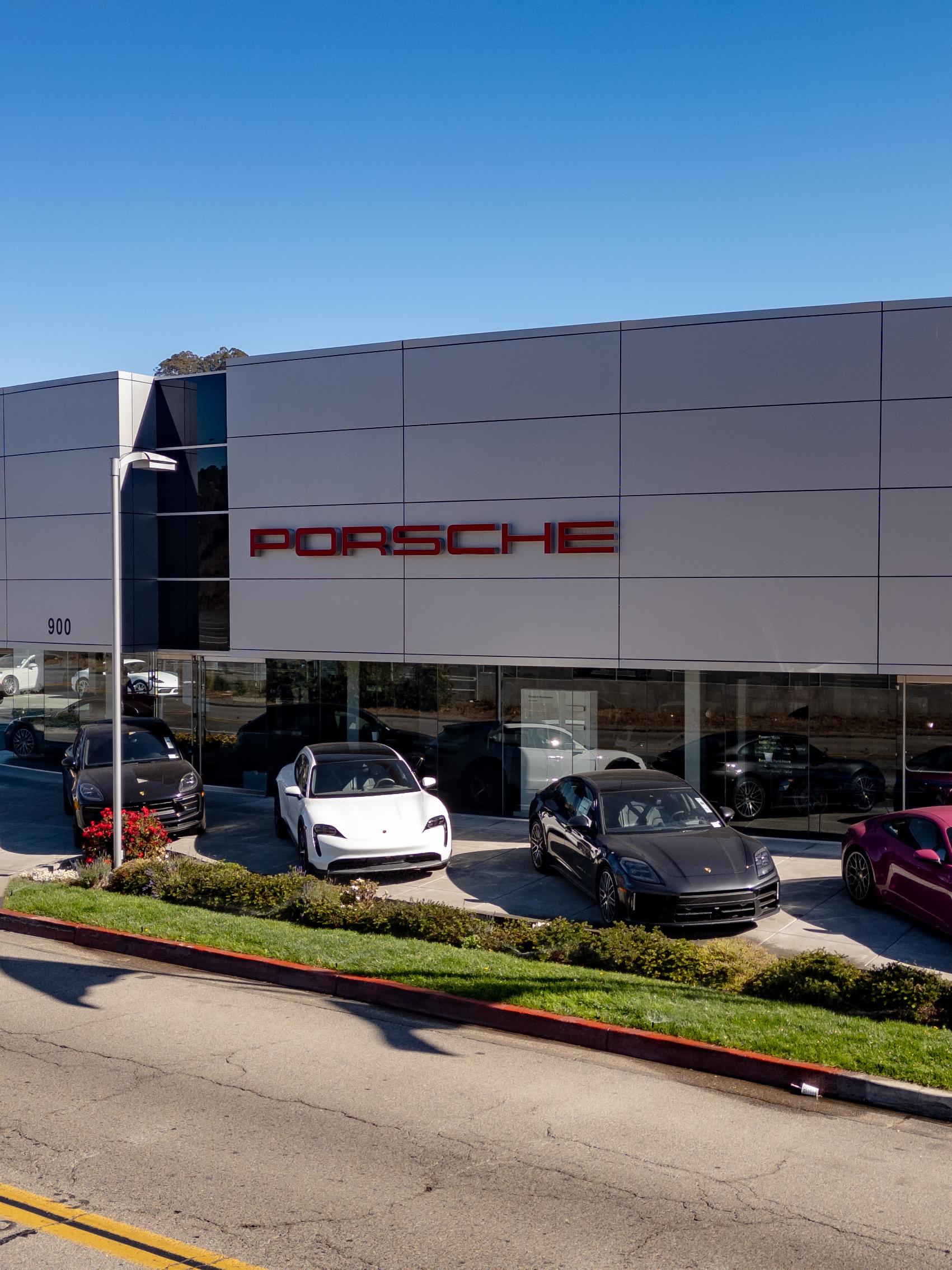Storefront of Porsche Marin