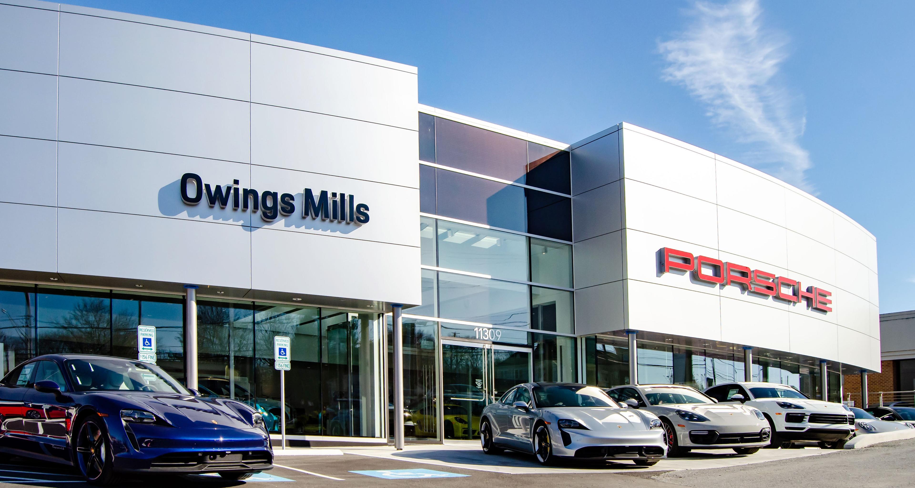 Store front elevation image of Porsche Owings Mills at 11309 Reisterstown RD Owings Mills Maryland 21117
