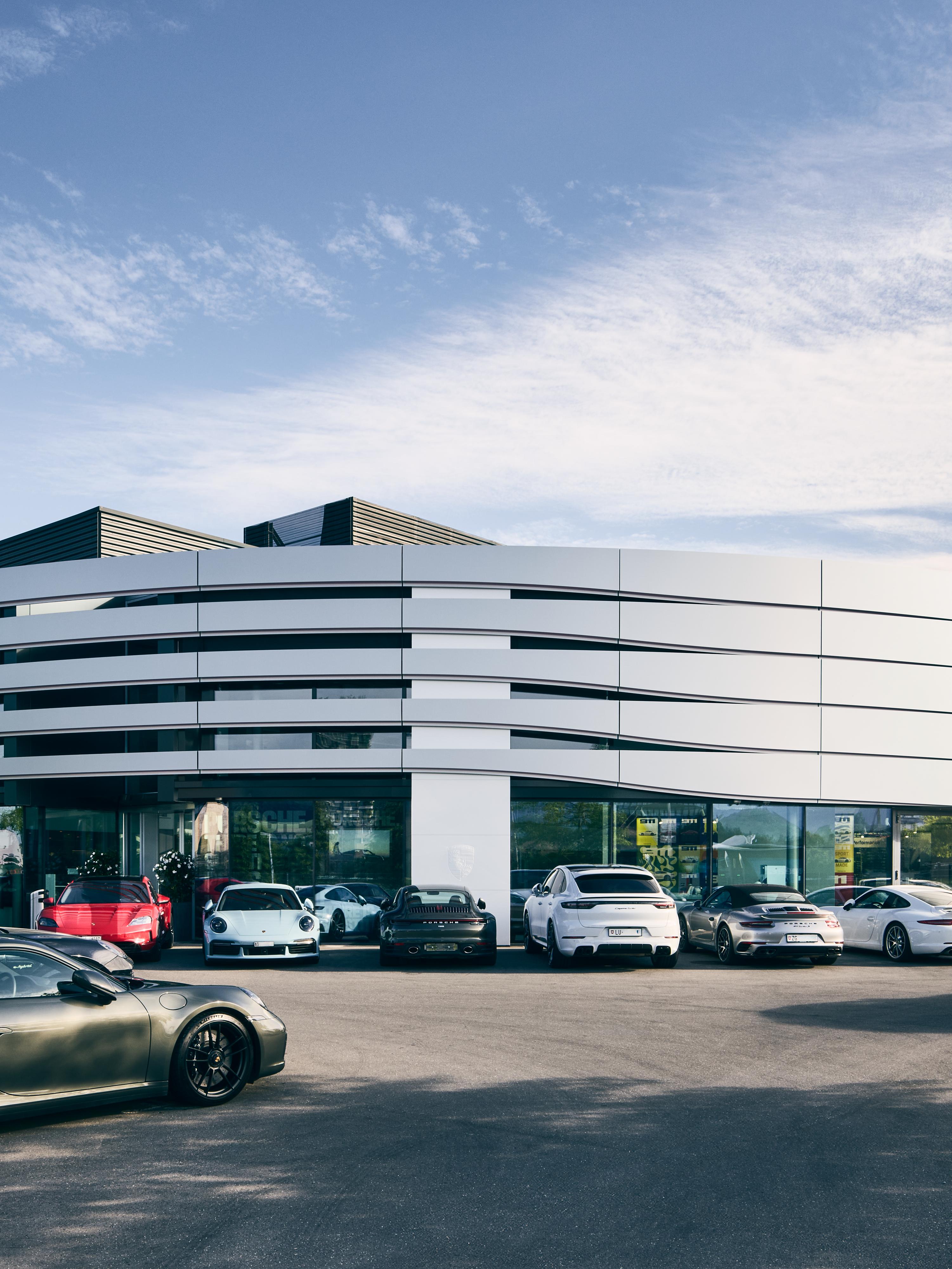 Porsche Zentrum Zug Panorama
