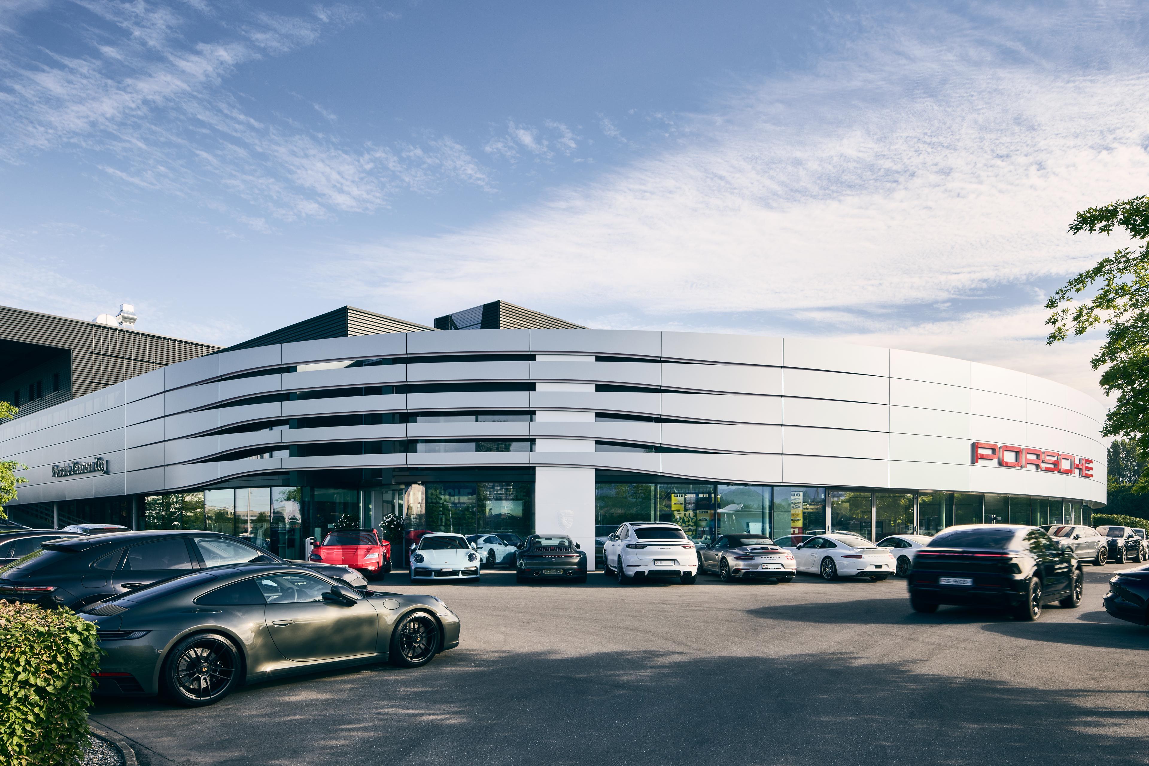 Porsche Zentrum Zug Panorama