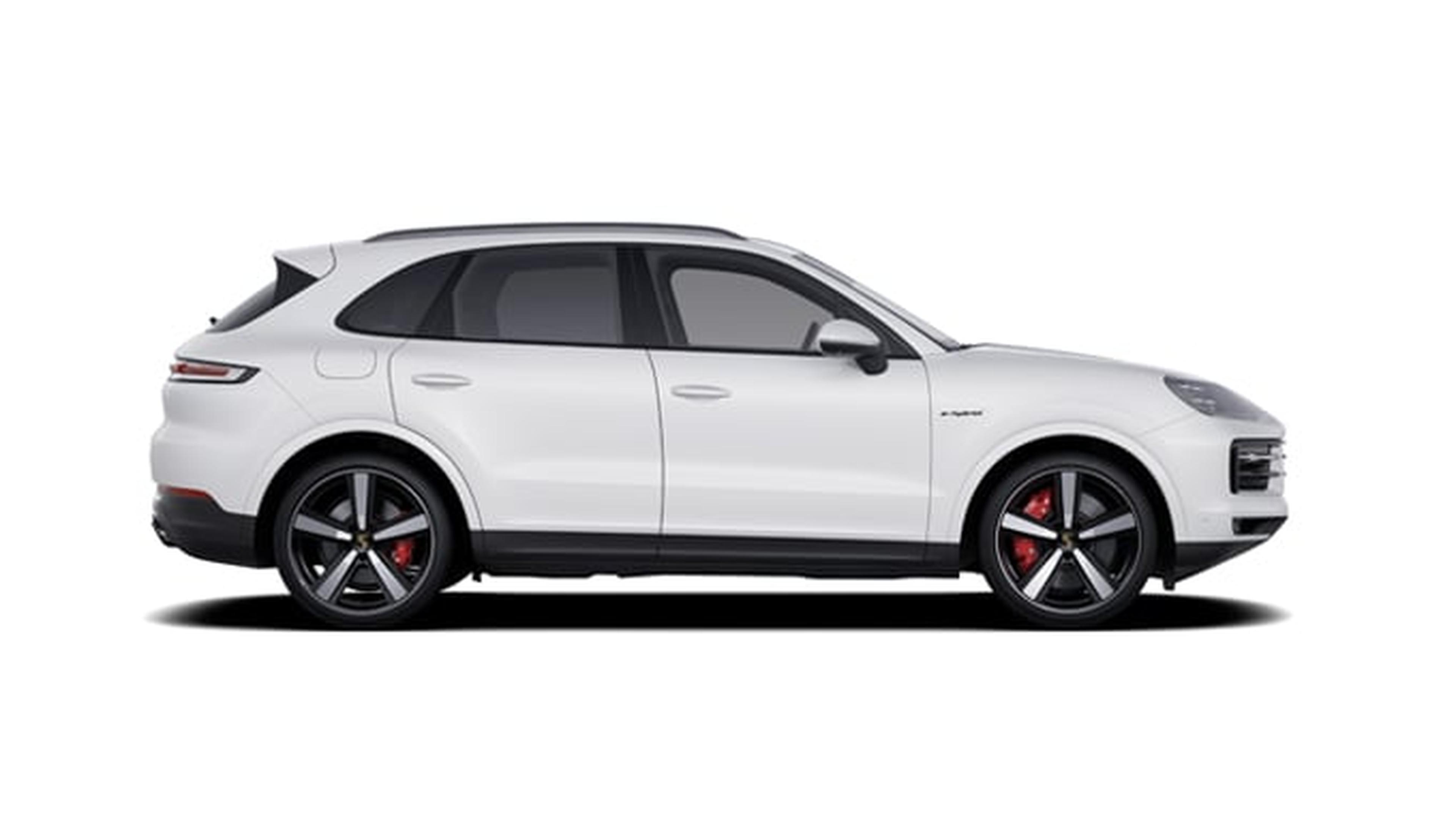 The Porsche Cayenne S in grey