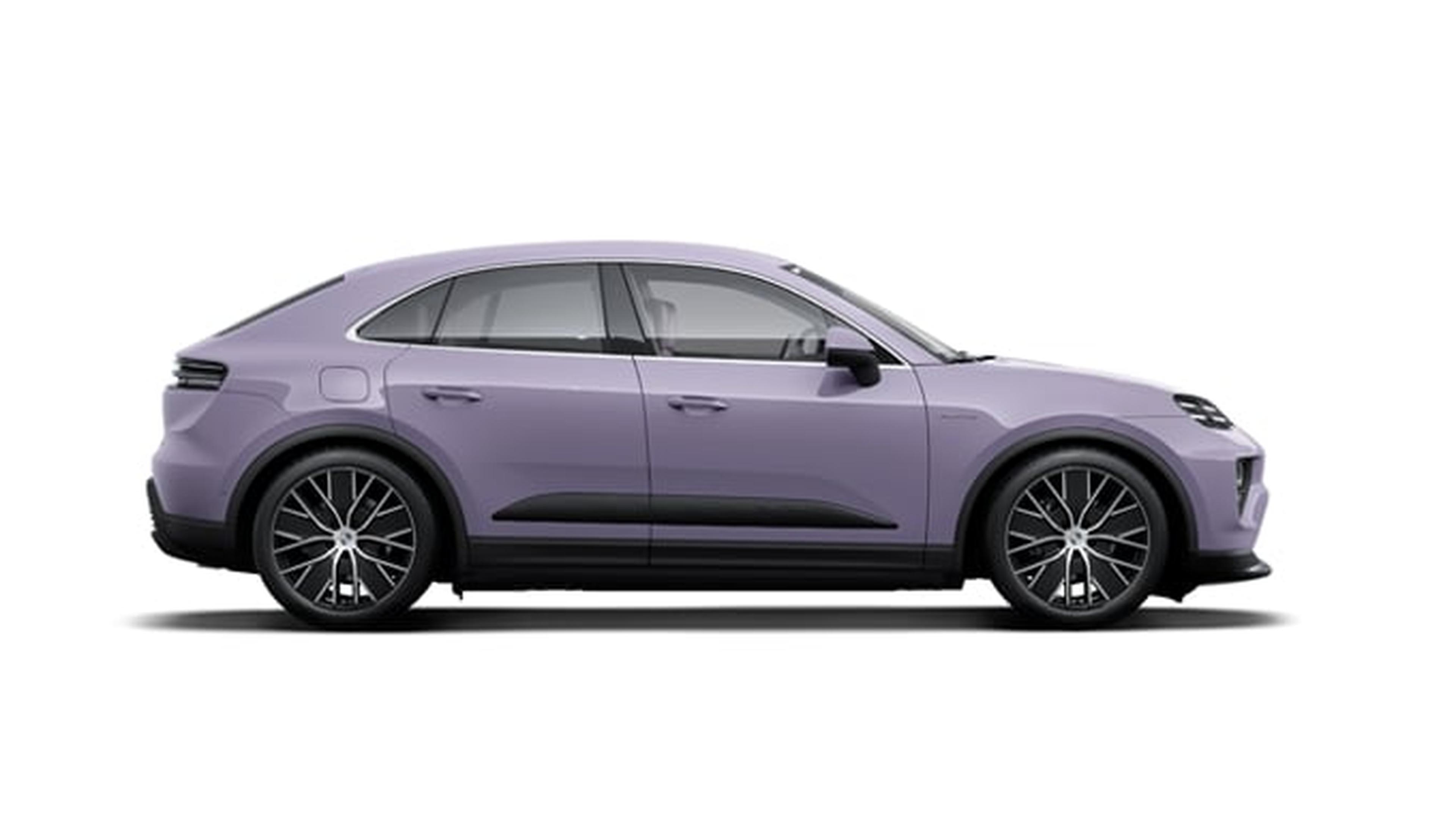 The Porsche Macan S in blue