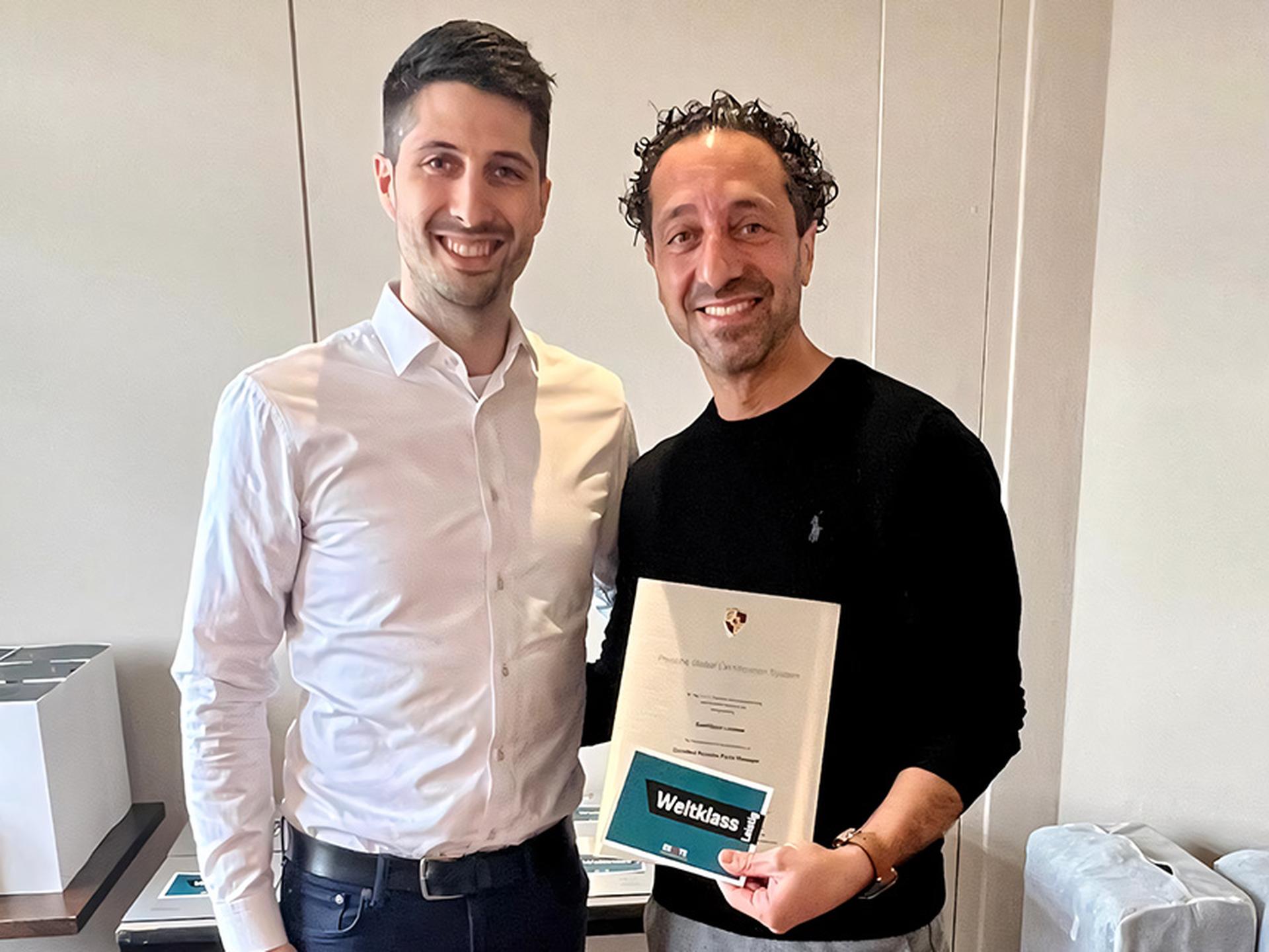Luciano Sanfilippo ist nun offiziell Porsche zertifizierter Teiledienstleiter