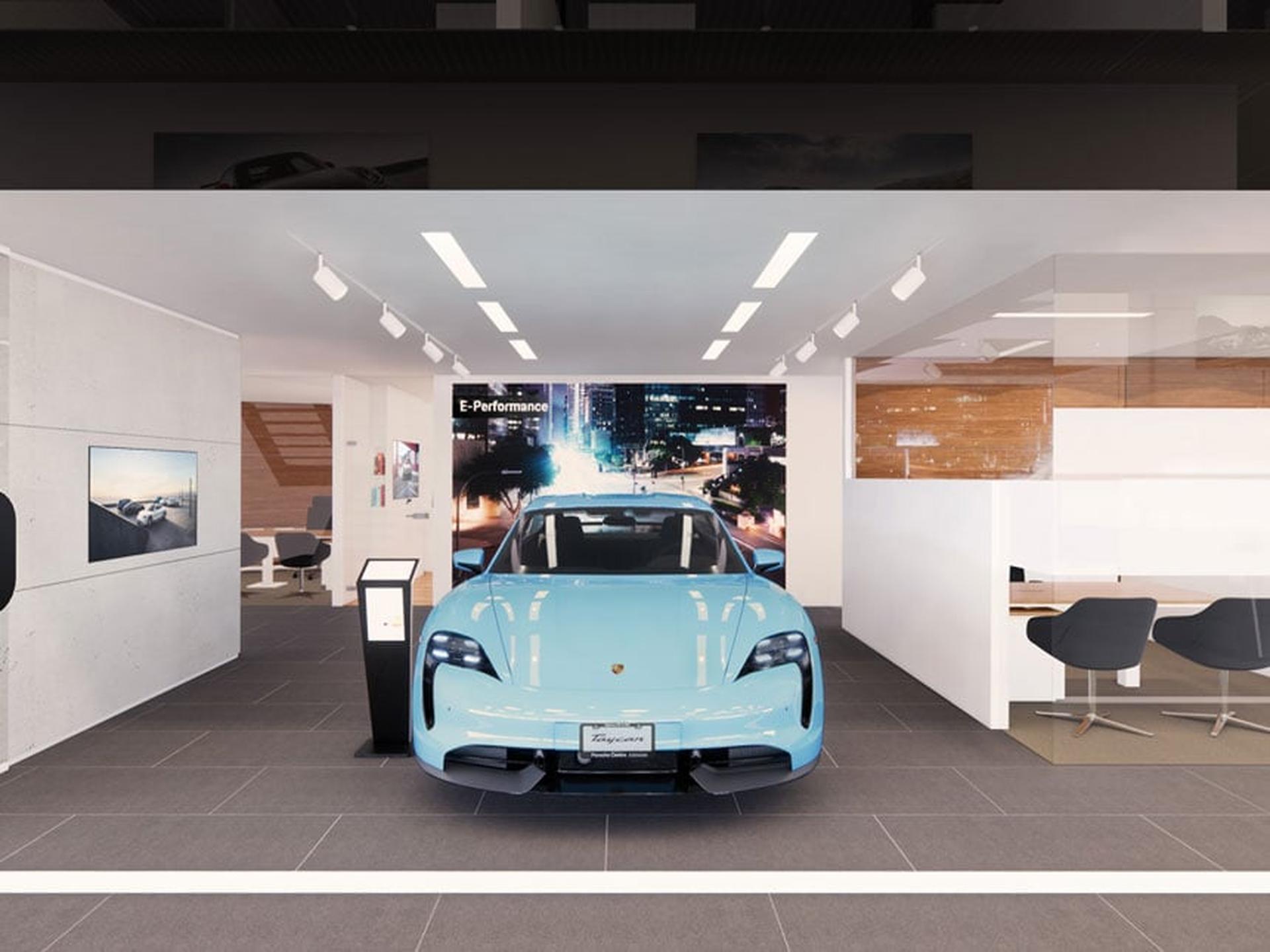 Porsche Centre with Taycan
