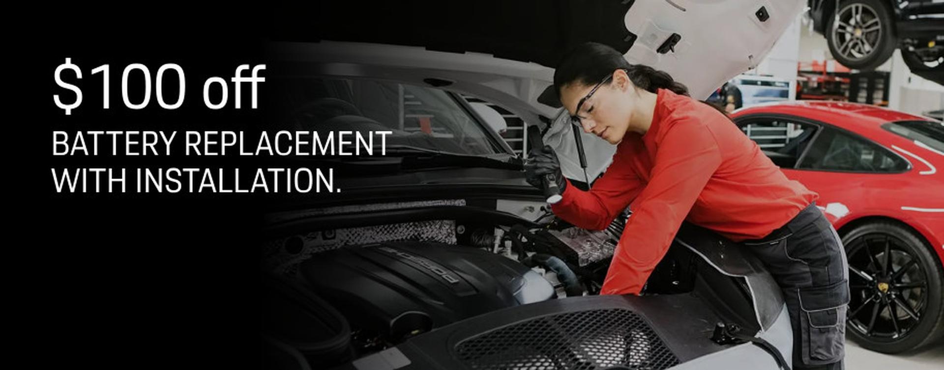 $100 off Battery Replacement Offer