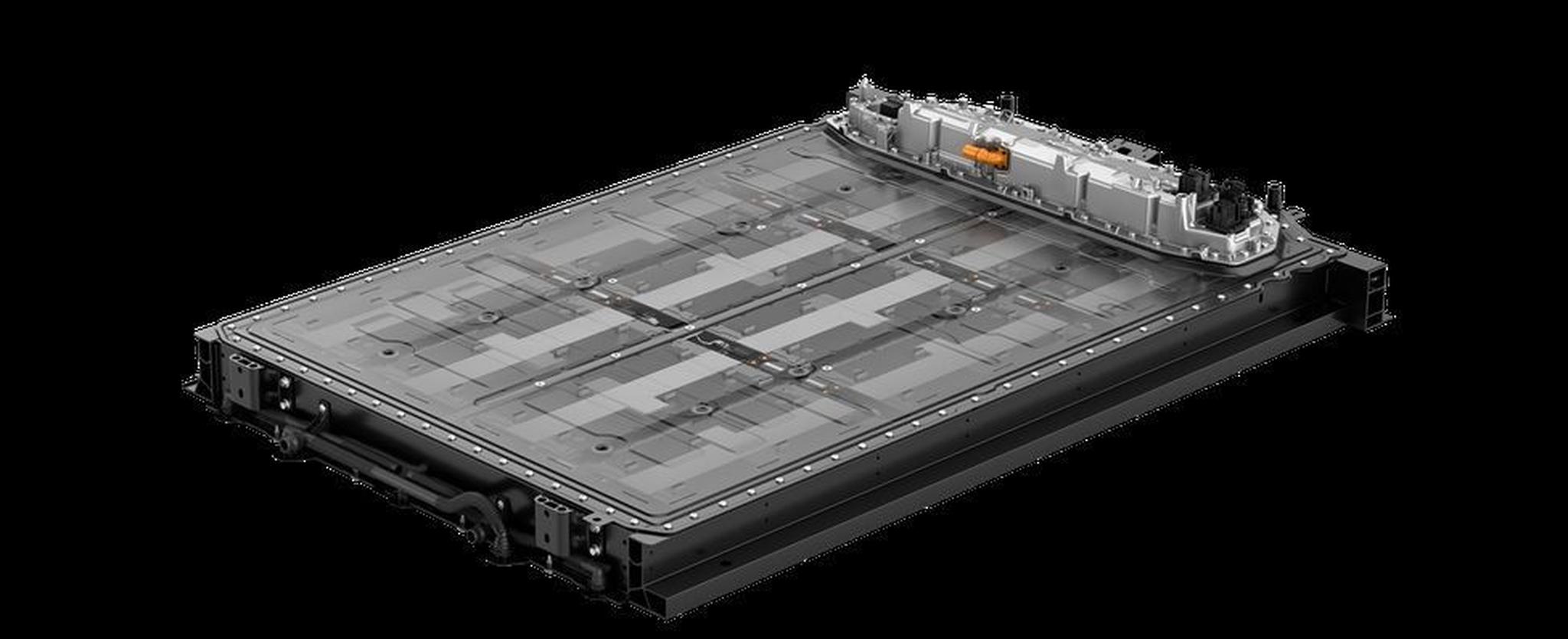 Porsche Macan Electric 800-volt battery pack and architecture, cutaway view