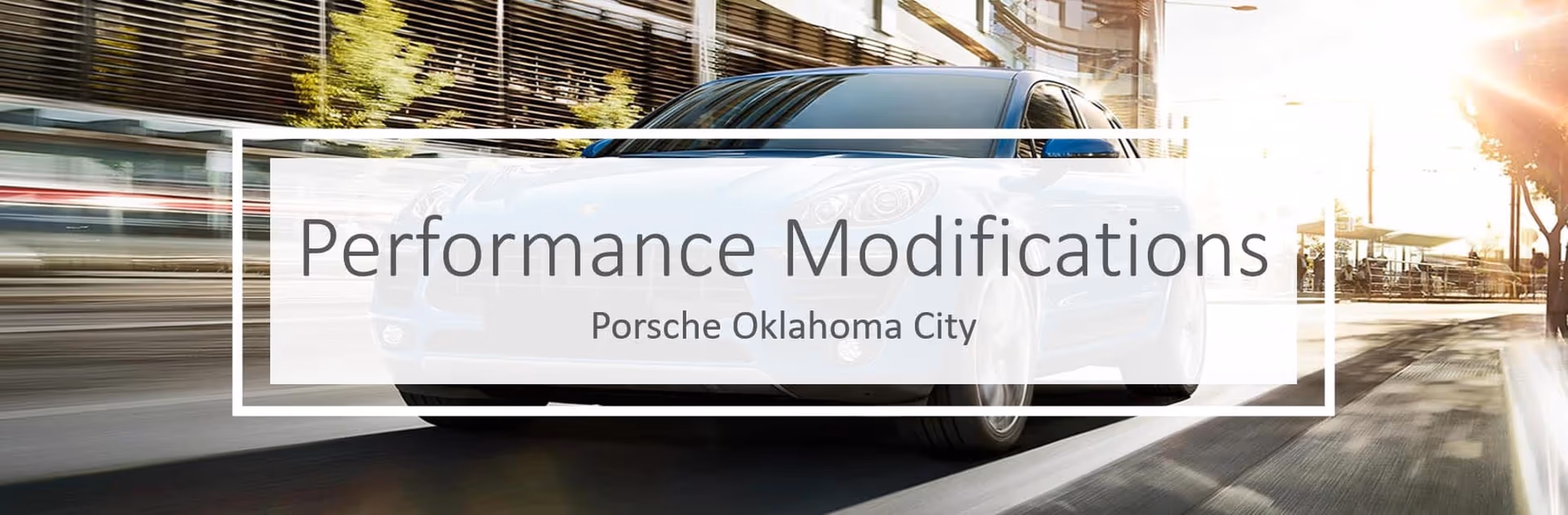 performance modifications