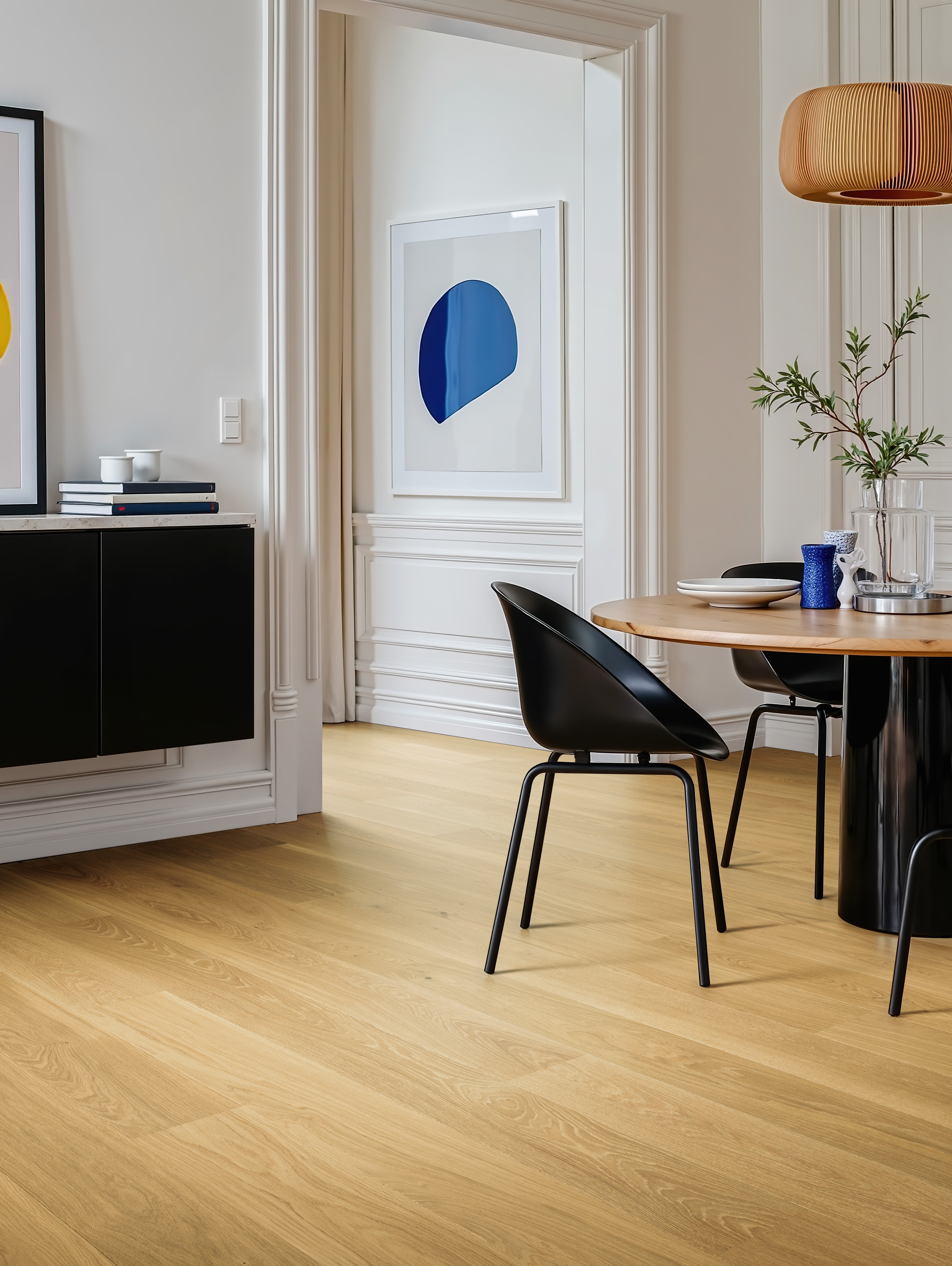 wood floors in the living room