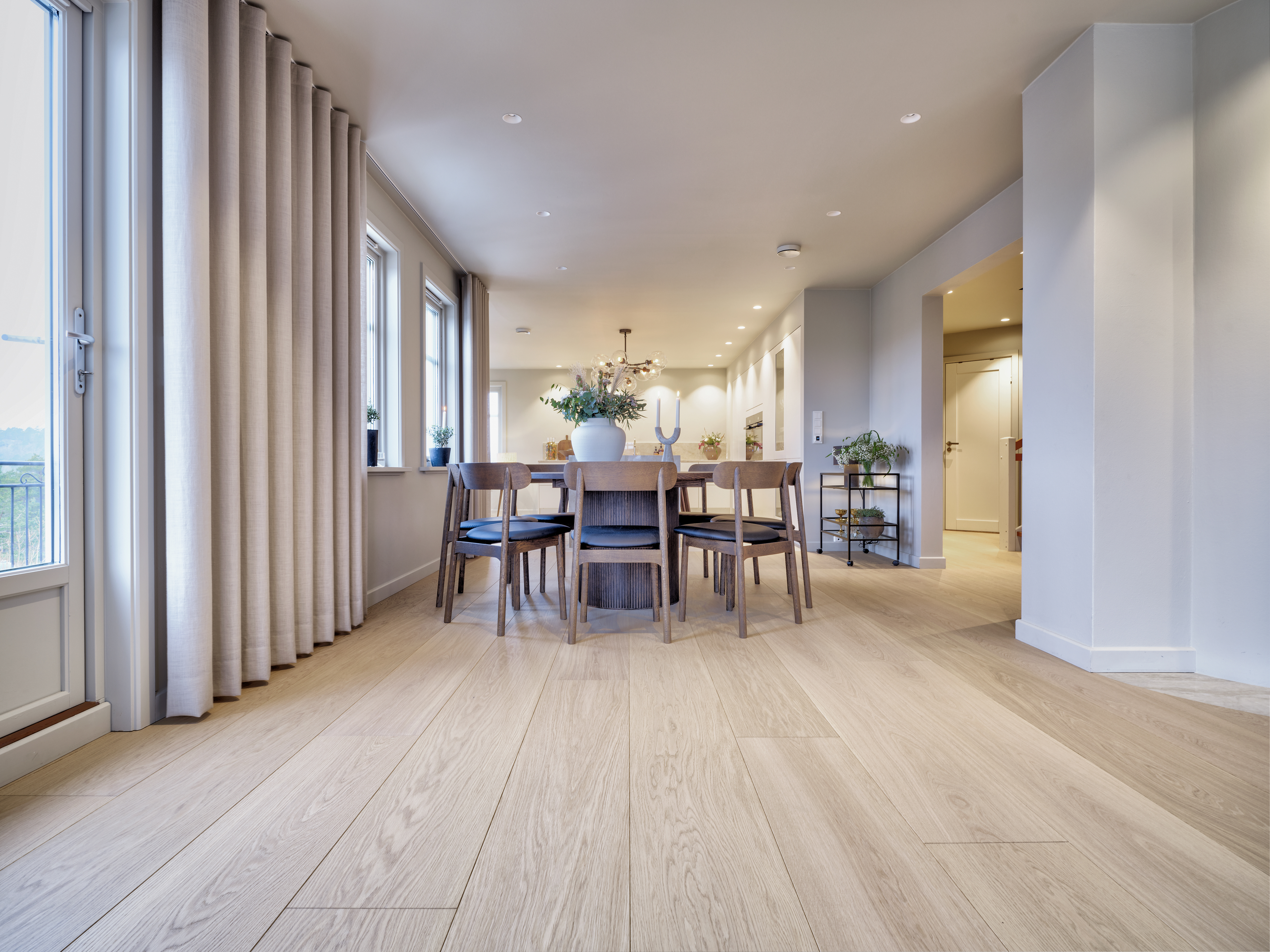 wood floors in the living room