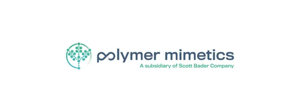 "Polymer Mimetics logo, a subsidiary of Scott Bader Company, specializing in advanced composites and adhesives" [G]