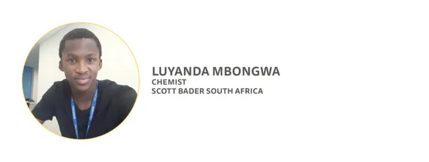 "Professional headshot of a chemist from Scott Bader South Africa, representing expertise in composites and resins development" [G]